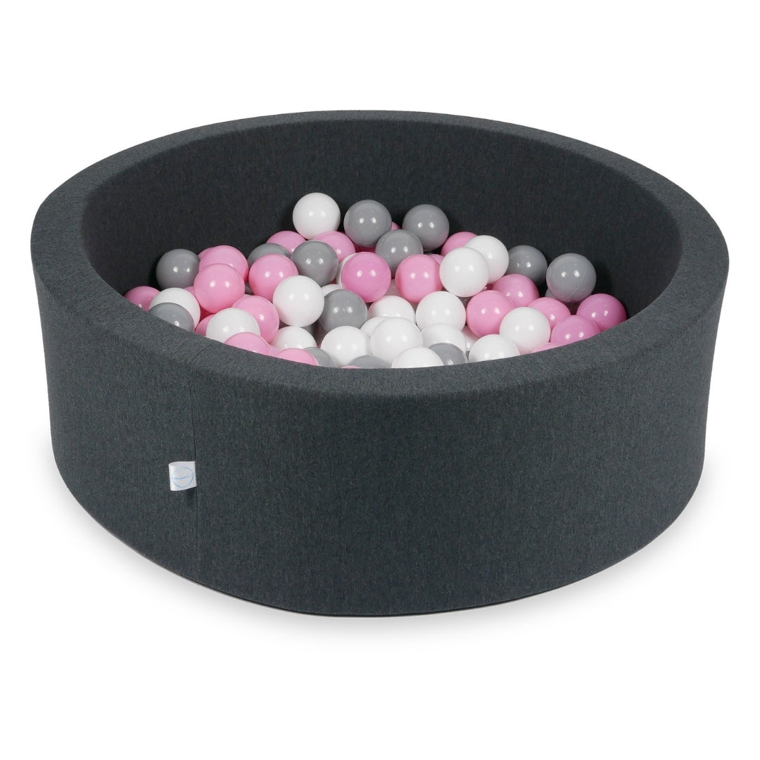 Ball pool in graphite 90x30 cm with 200 balls