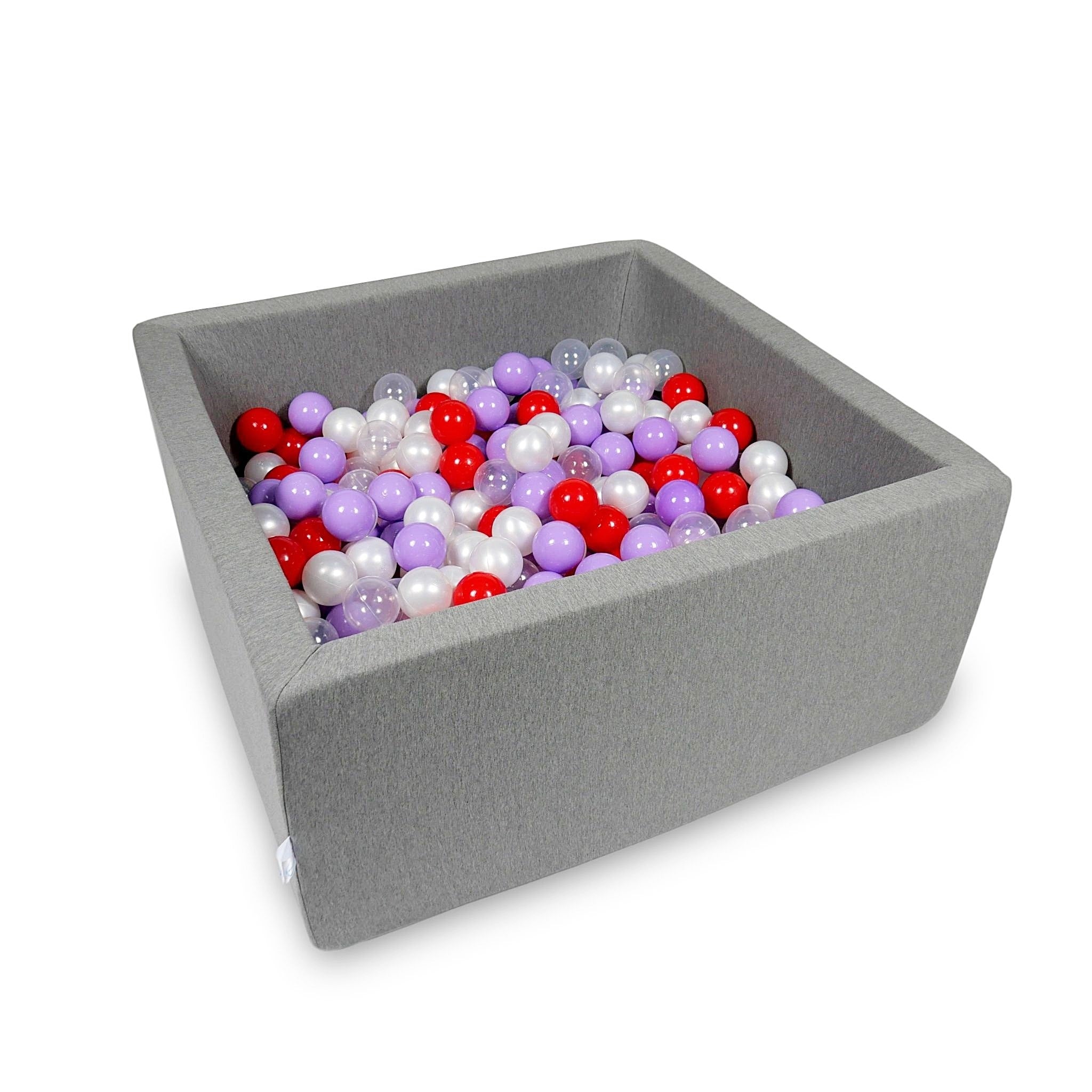 Square ball pit 90x90x40 cm in Gray, 400 balls