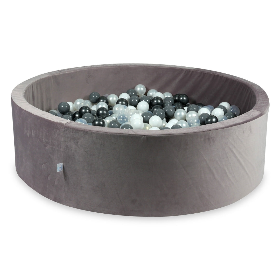 Velvet ball pit velvet lilac 130x40 cm with 700 balls