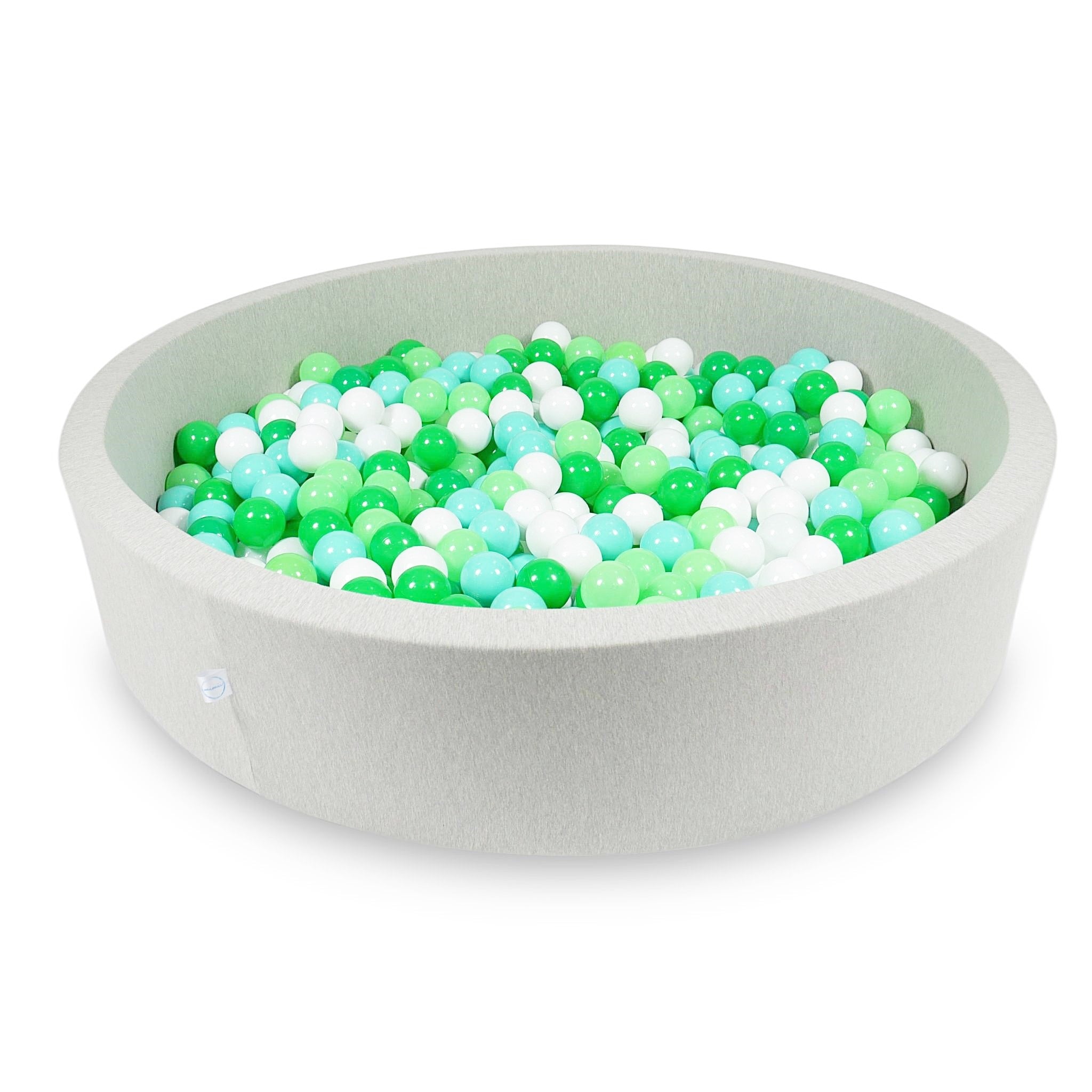 Light gray ball pit 130x30 cm with 600 balls