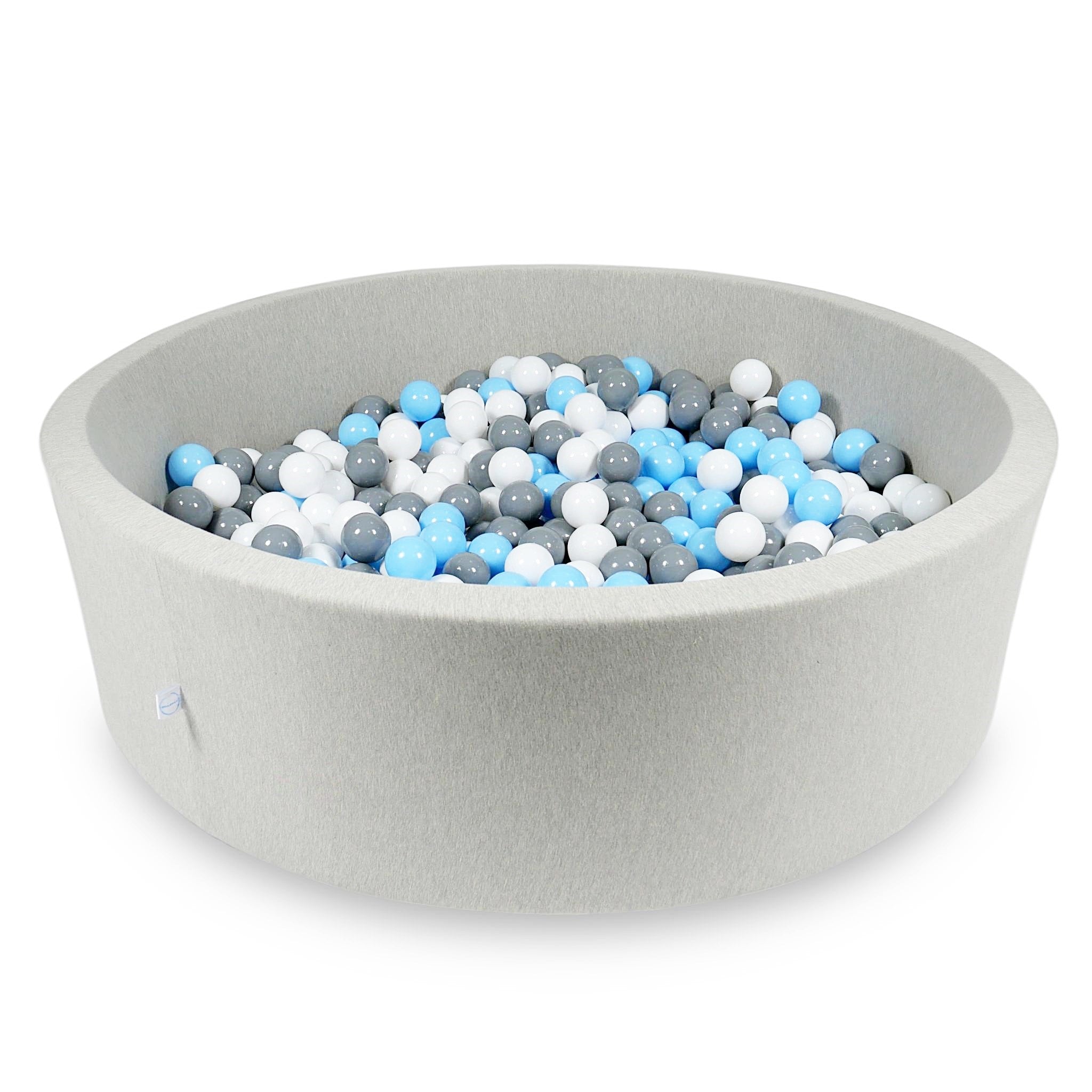 Light gray ball pit 130x40 cm with 700 balls