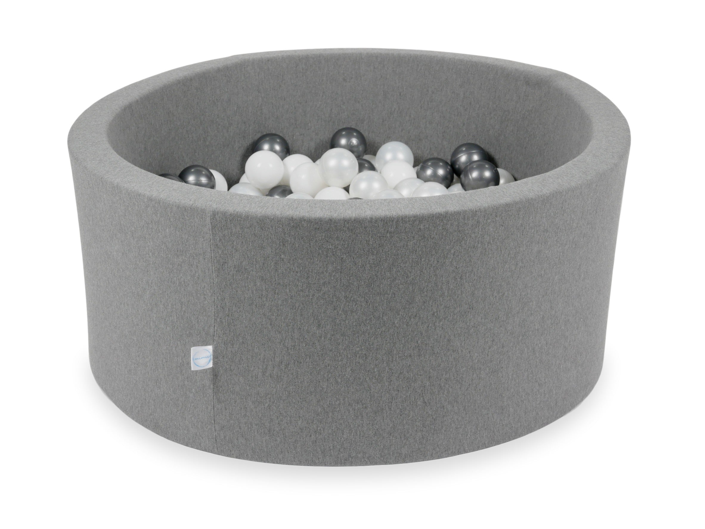 Piscine à balles en gris 90x40 cm avec 300 balles