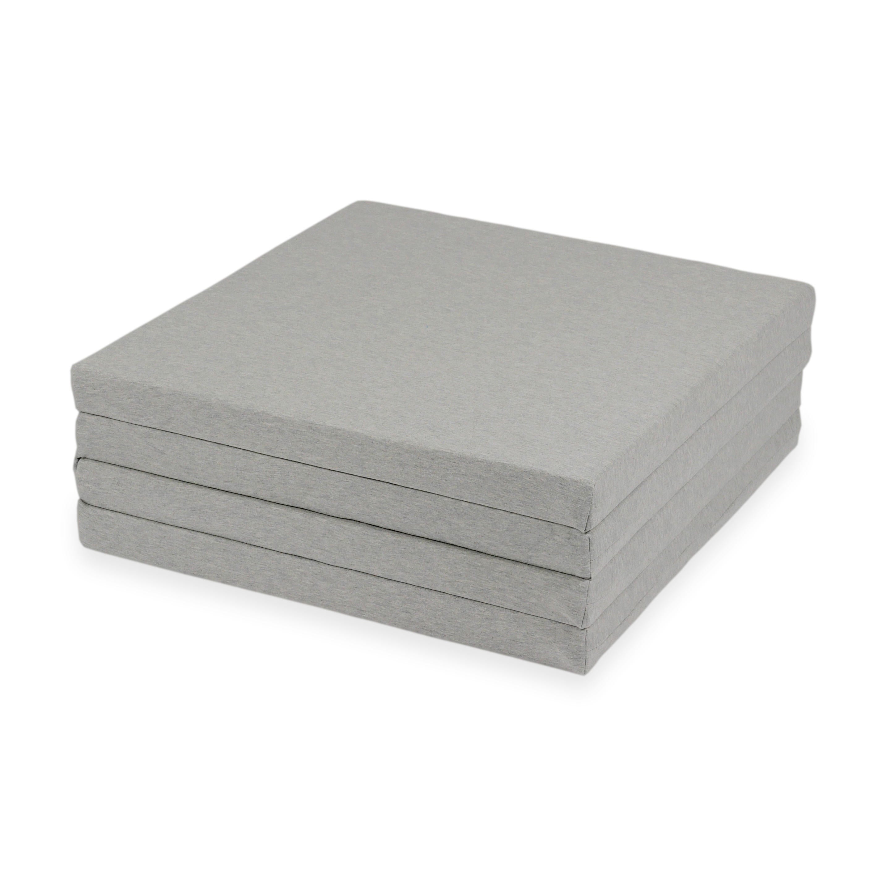 Quadratische, faltbare Babyspielmatte 120 x 120 cm aus Jersey