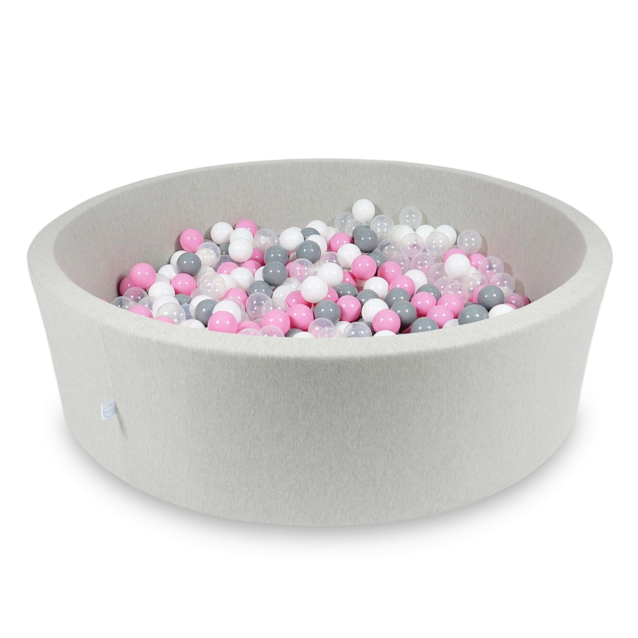 Light gray ball pit 130x40 cm with 700 balls