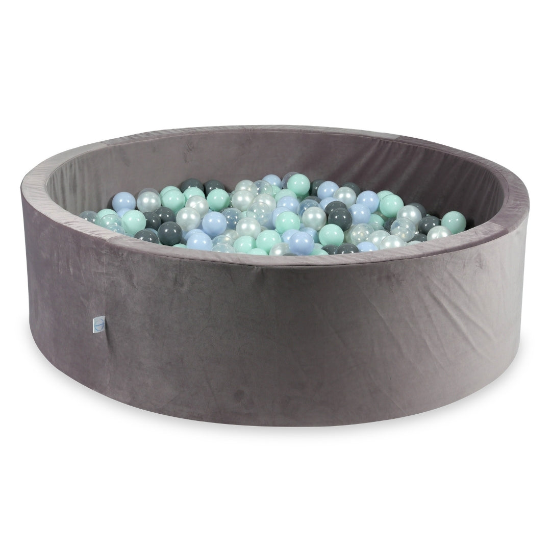 Velvet ball pit velvet lilac 130x40 cm with 700 balls