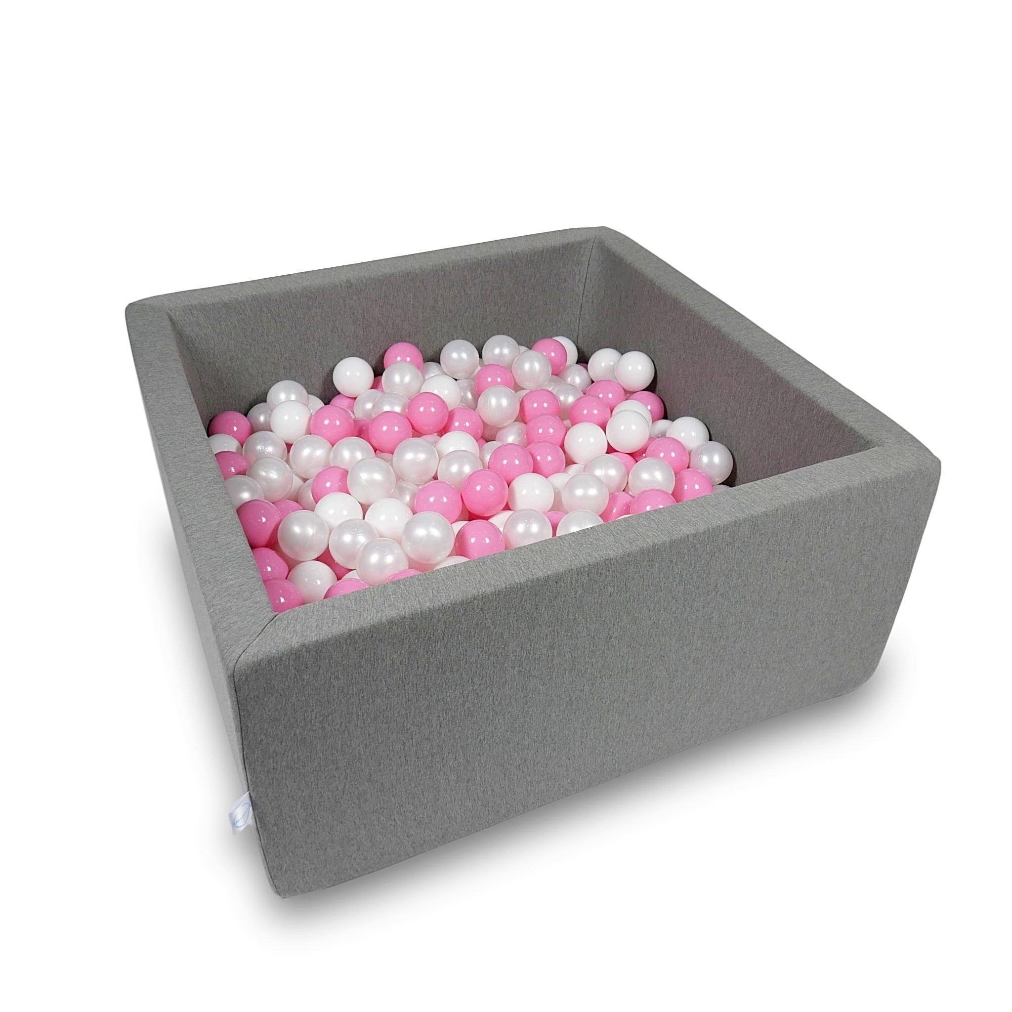 Square ball pit 90x90x40 cm in Gray, 400 balls