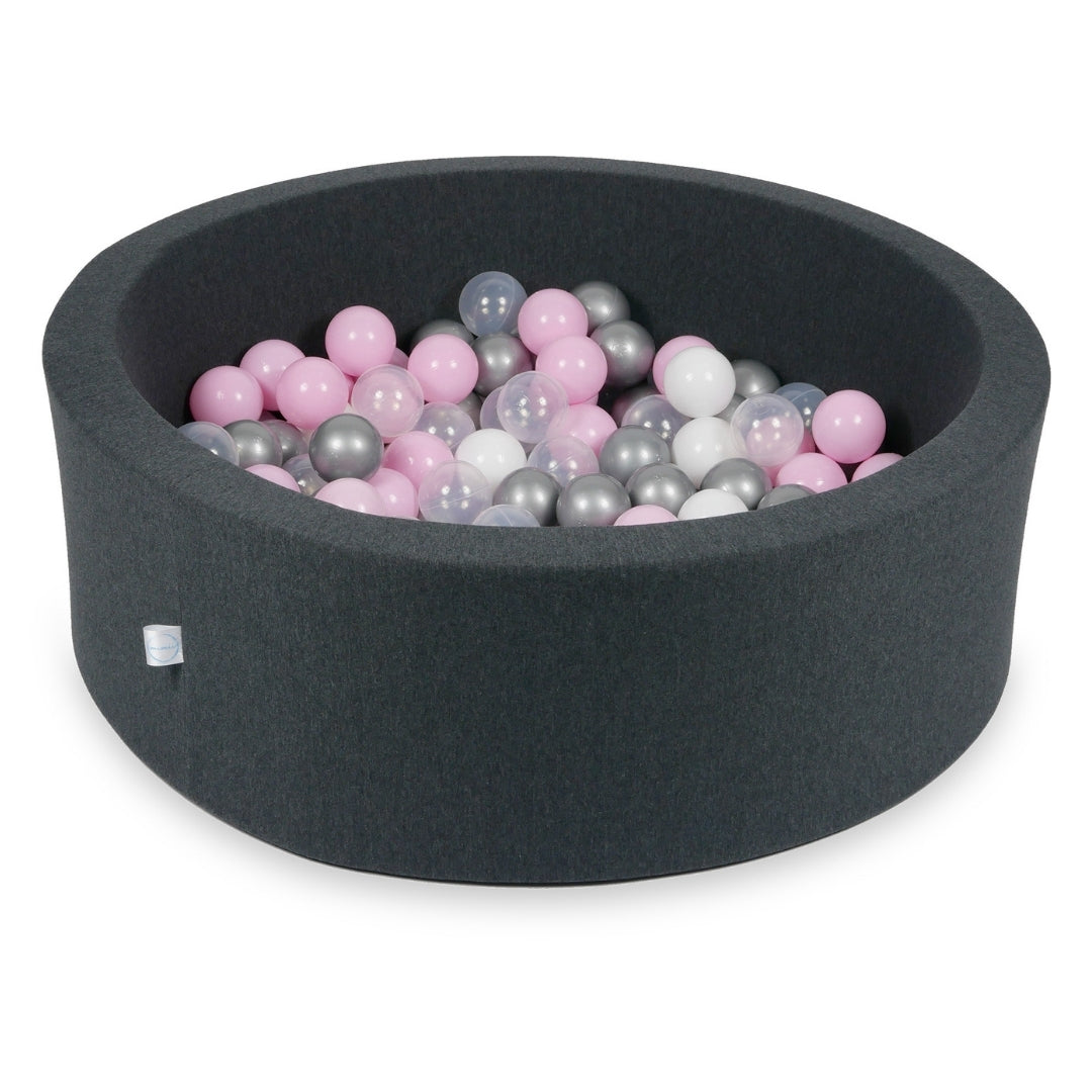 Ball pool in graphite 90x30 cm with 200 balls