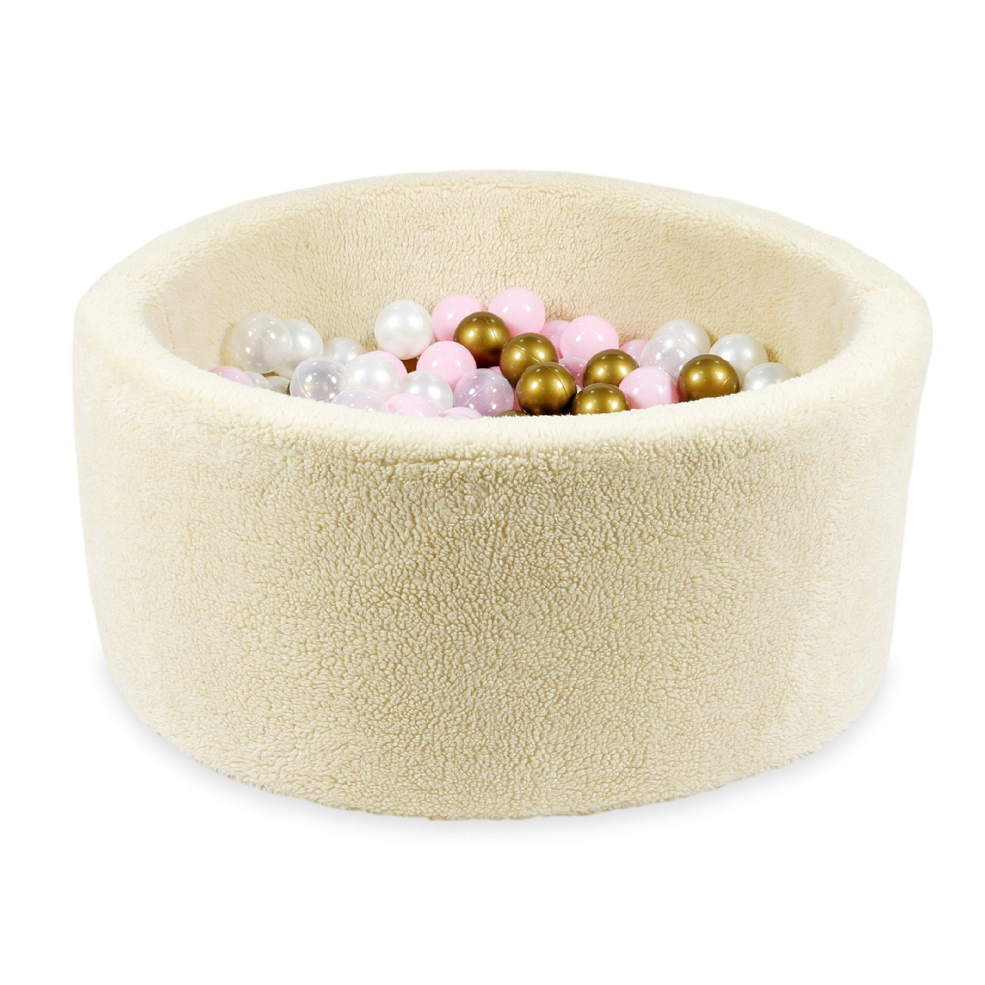 90x40 cm Teddy Beige Ball Pit with 300 Balls