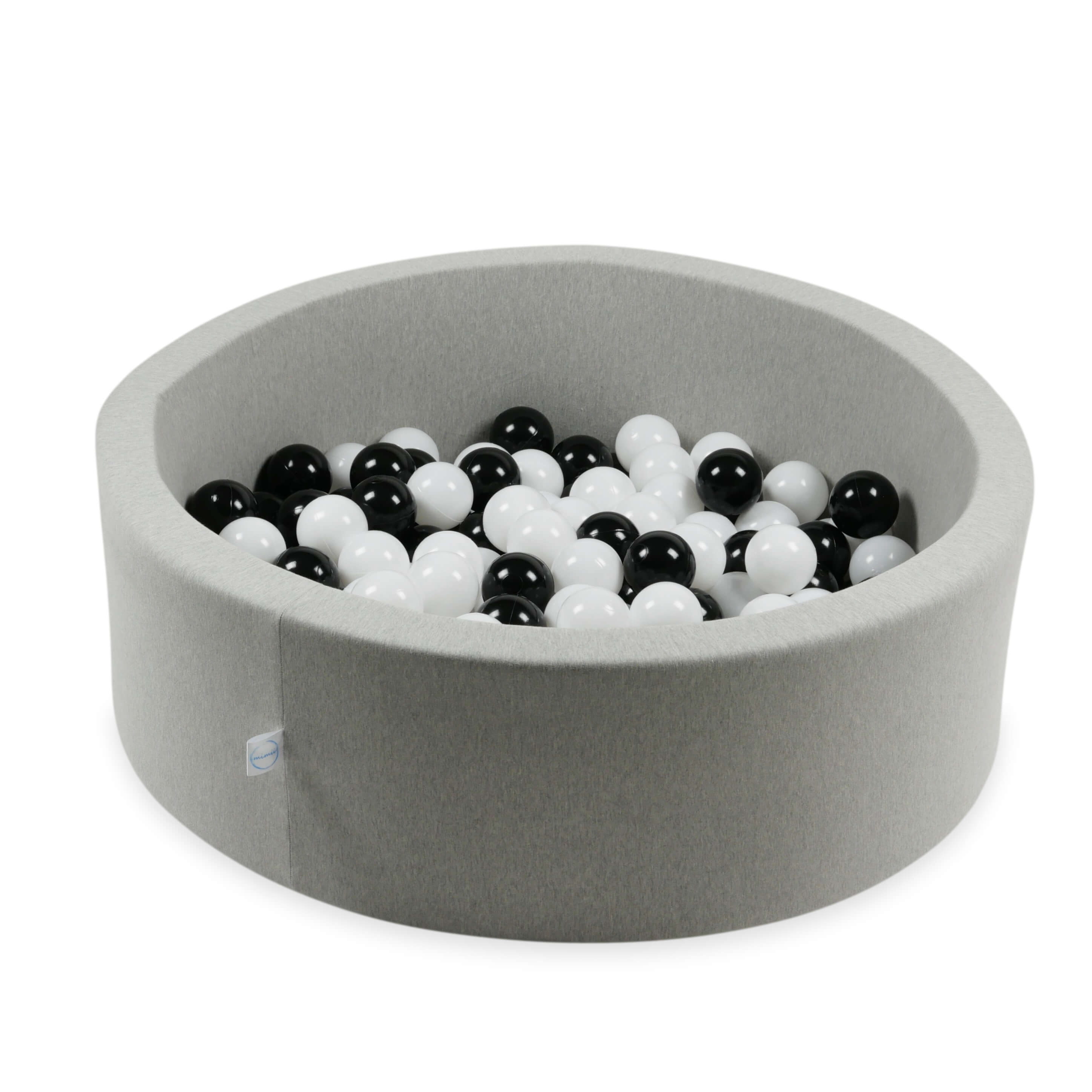 7 cm Durchmesser Spielbälle, 100 Stück, weiß und schwarz