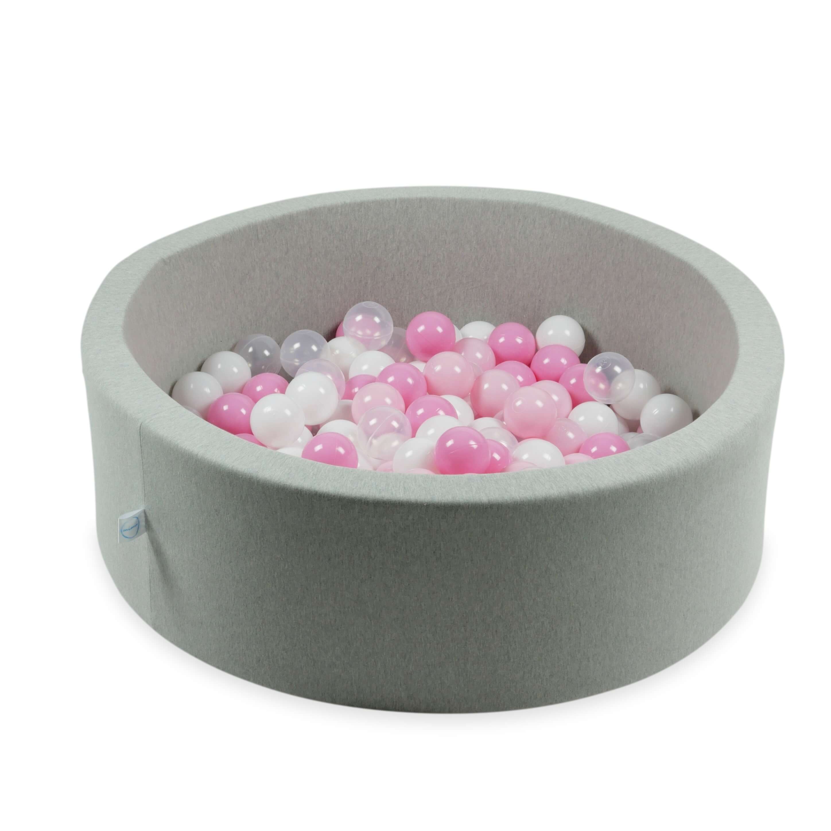 Balles de jeu ø7cm 300 pièces blanc, transparent, rose clair, rose poudré