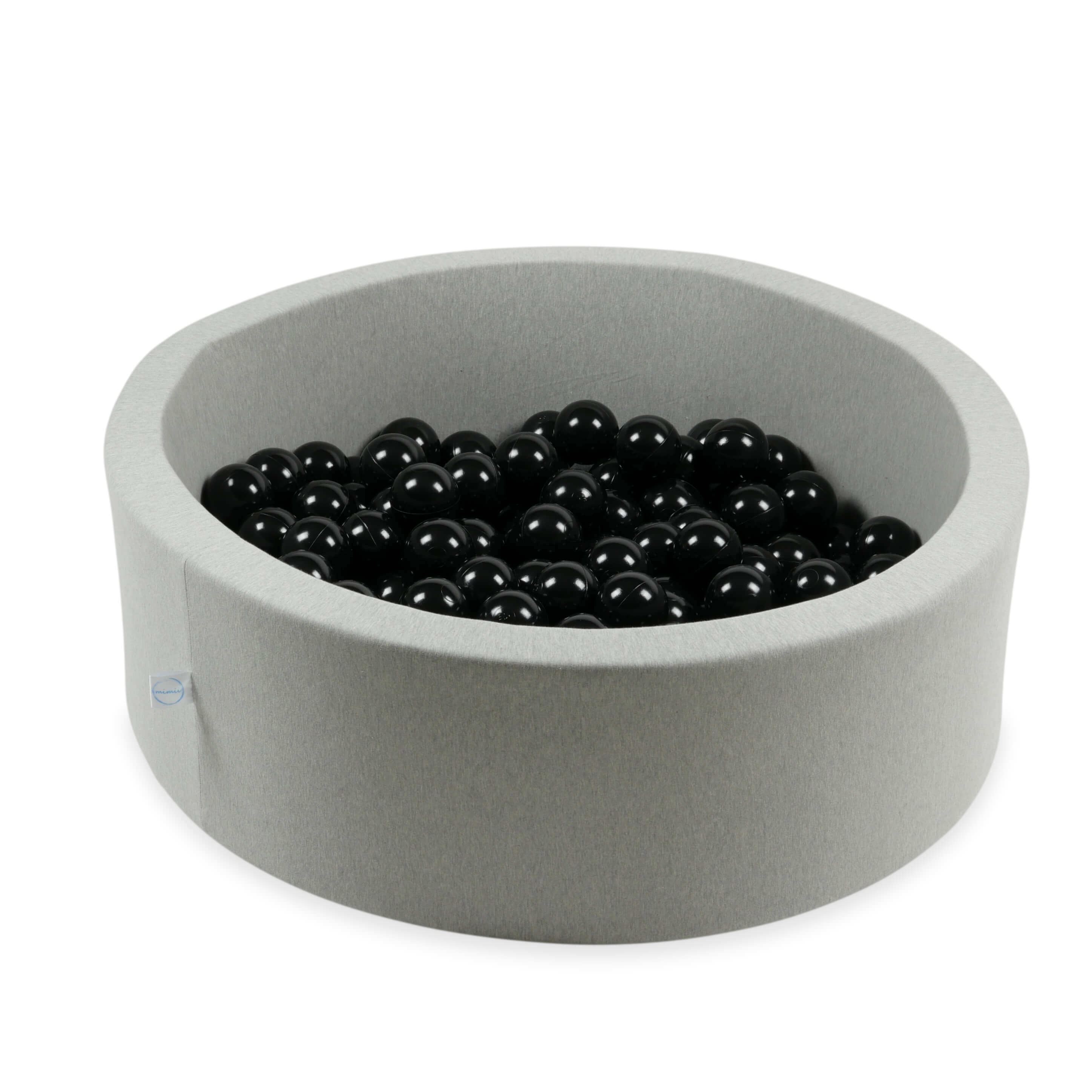 300 schwarze Spielbälle, 7 cm Durchmesser