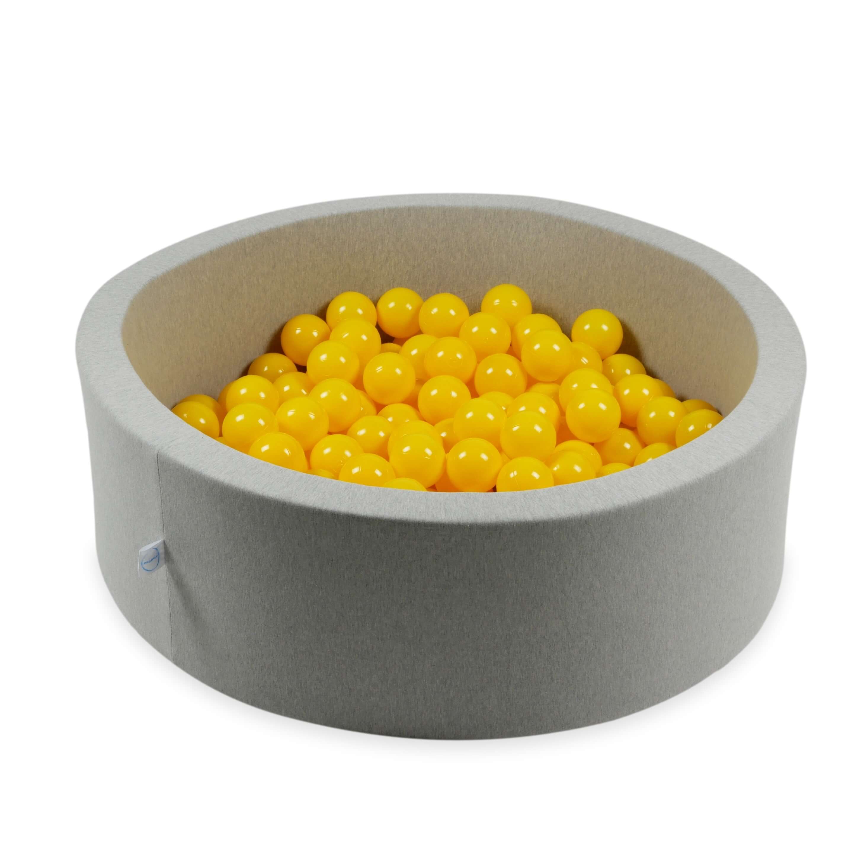 200 gelbe Spielbälle, 7 cm Durchmesser