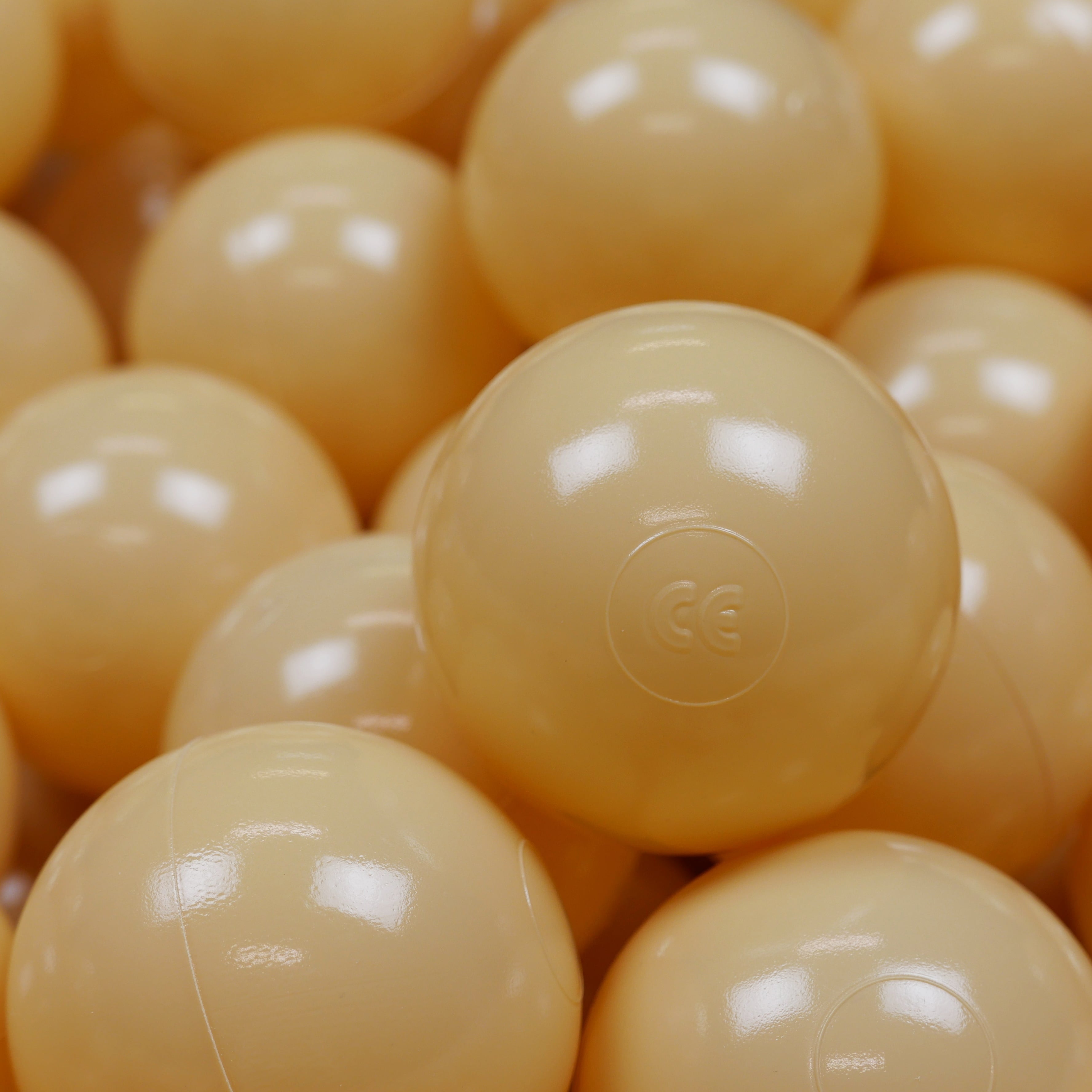 Balles de jeu ø7cm 100 pièces beige