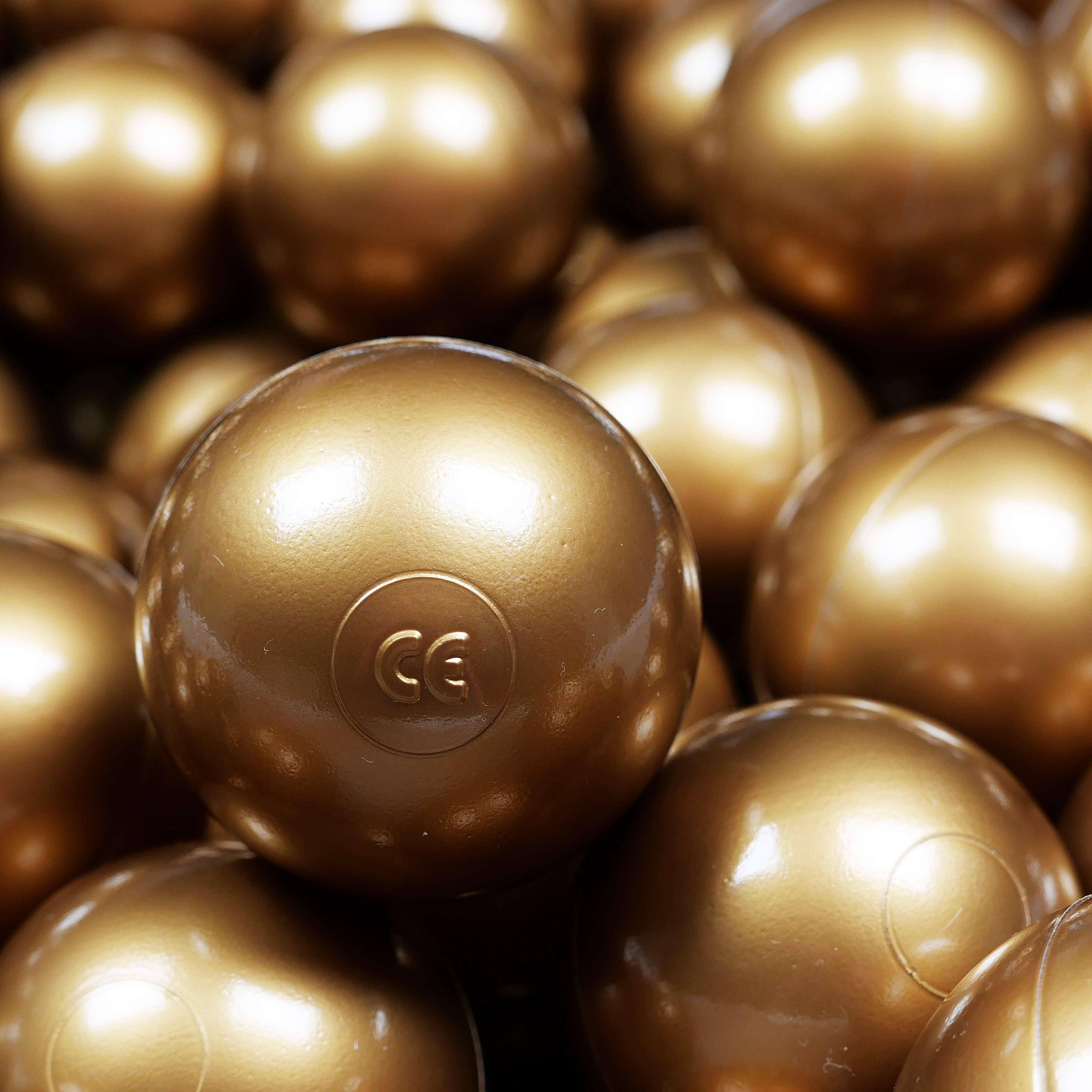 Game balls ø7cm 200 pieces old gold