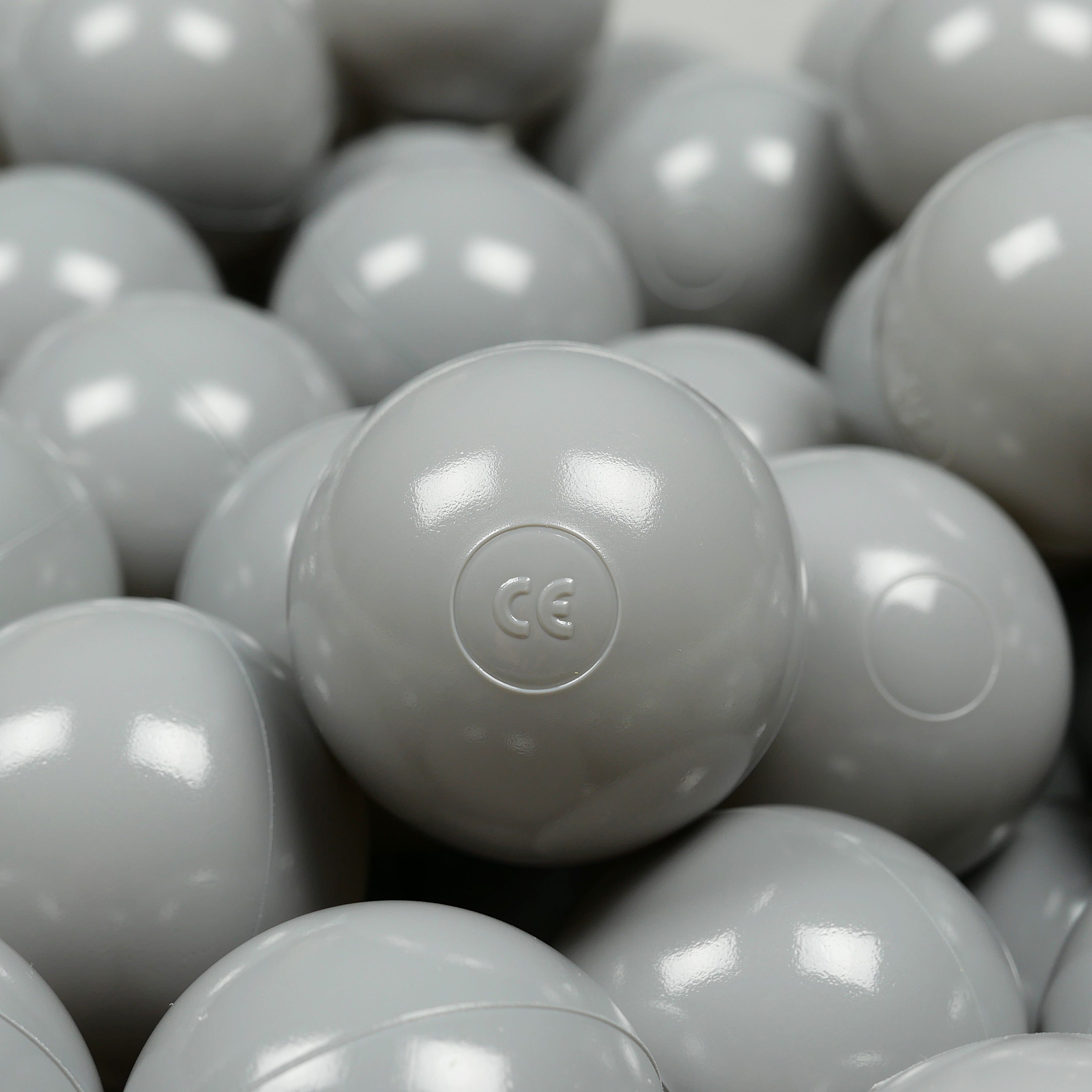 Play balls ø7cm 150 pieces gray