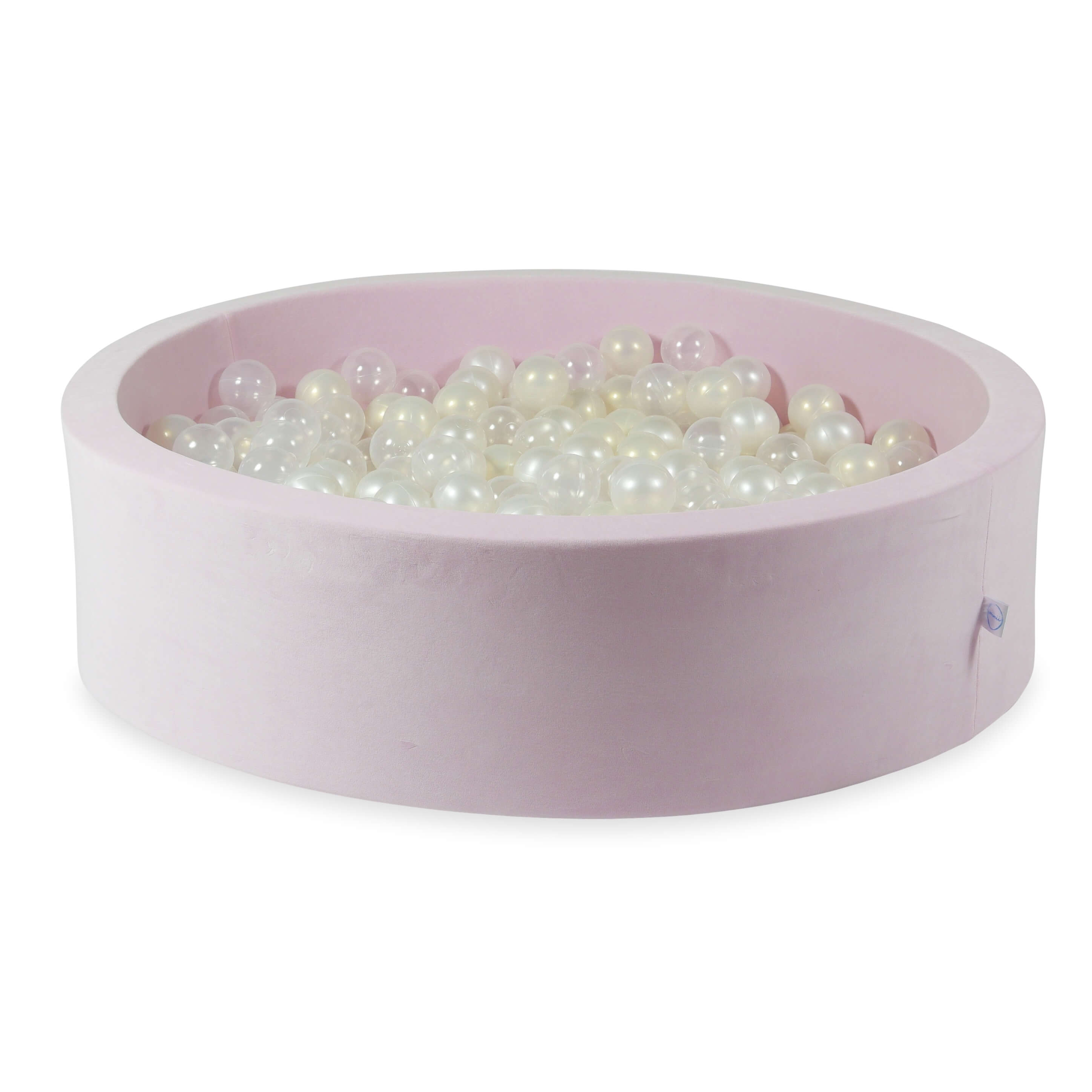 Piscine à balles en velvet soft light pink 110x30 cm avec 400 balles
