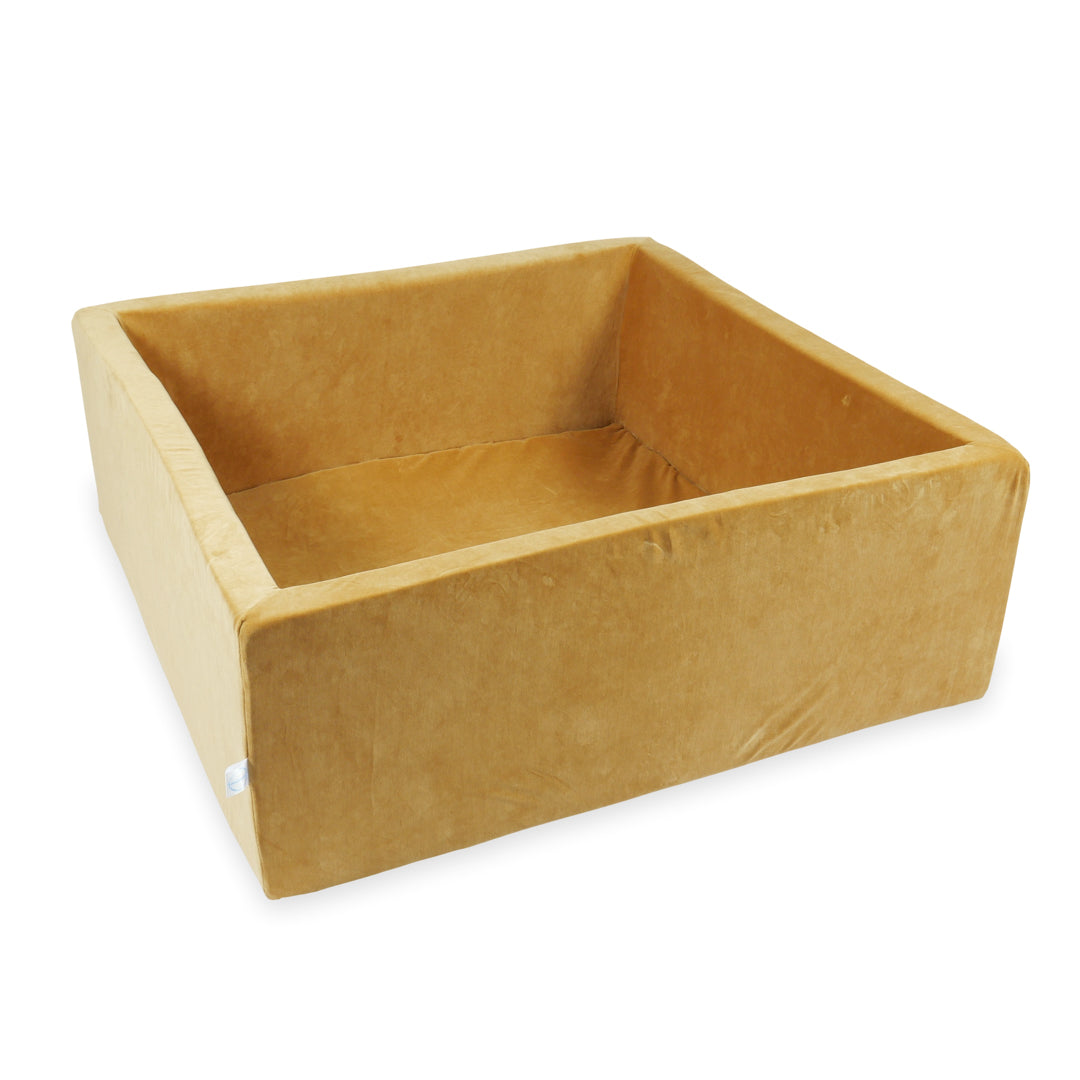 Piscine à balles carrée 110x110x40 cm Velvet Soft Carmel sans balles