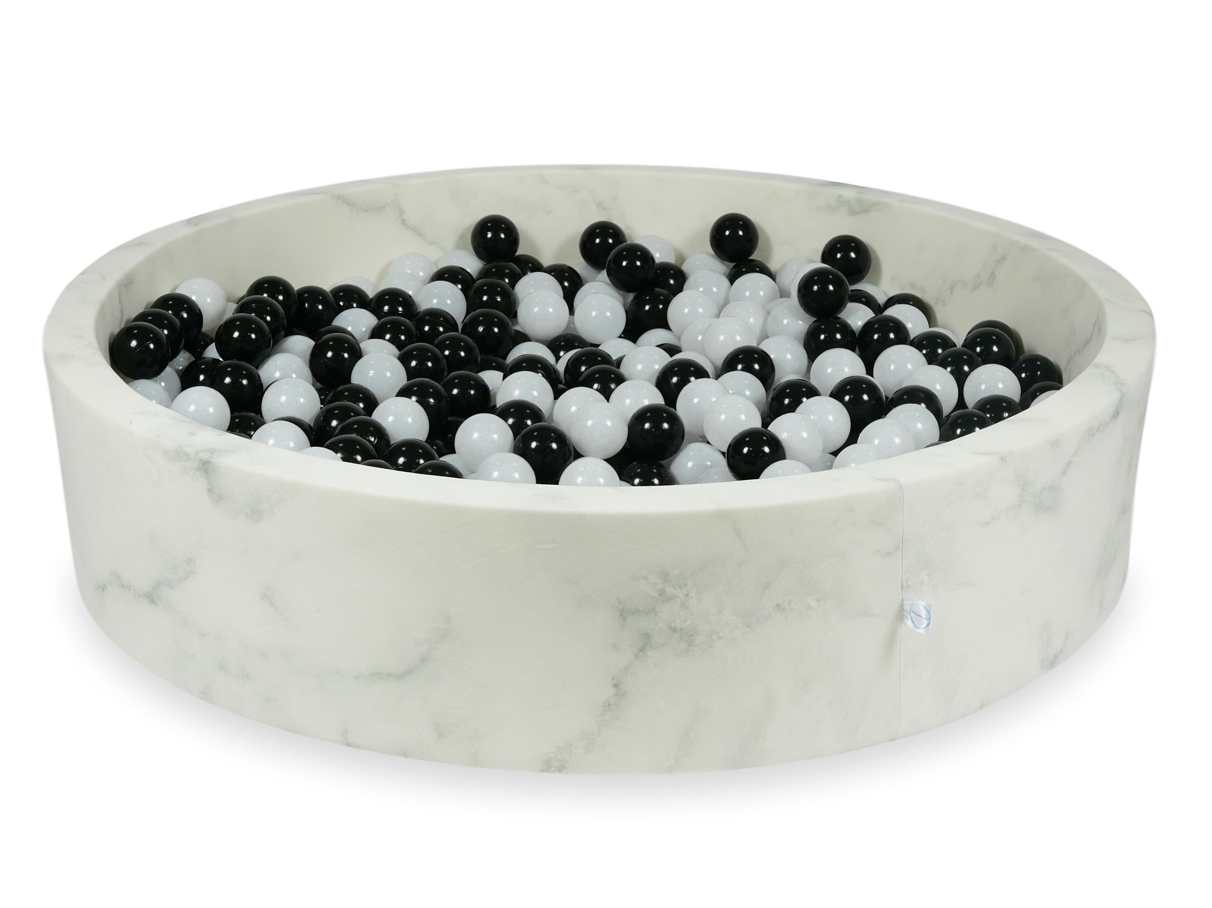 Bällebad aus Samt Marble 130x30 cm mit 600 Bällen