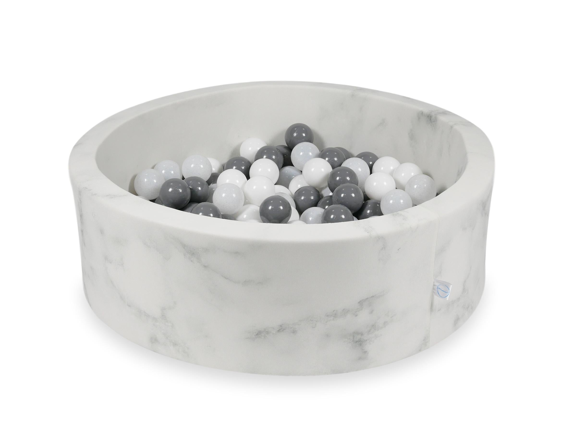 Ball pool in Marble velvet 90x30 cm with 200 balls