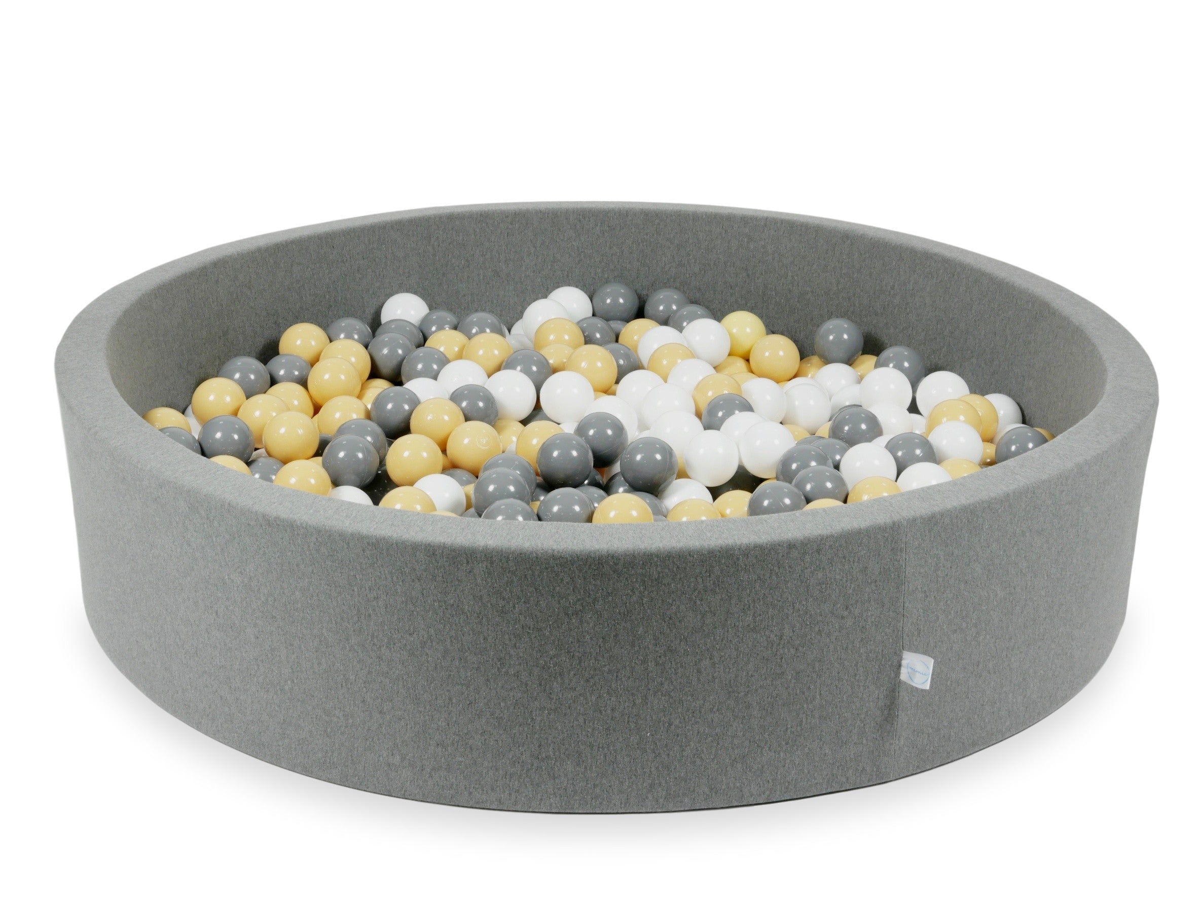 Gray ball pit 130x30 cm with 600 balls