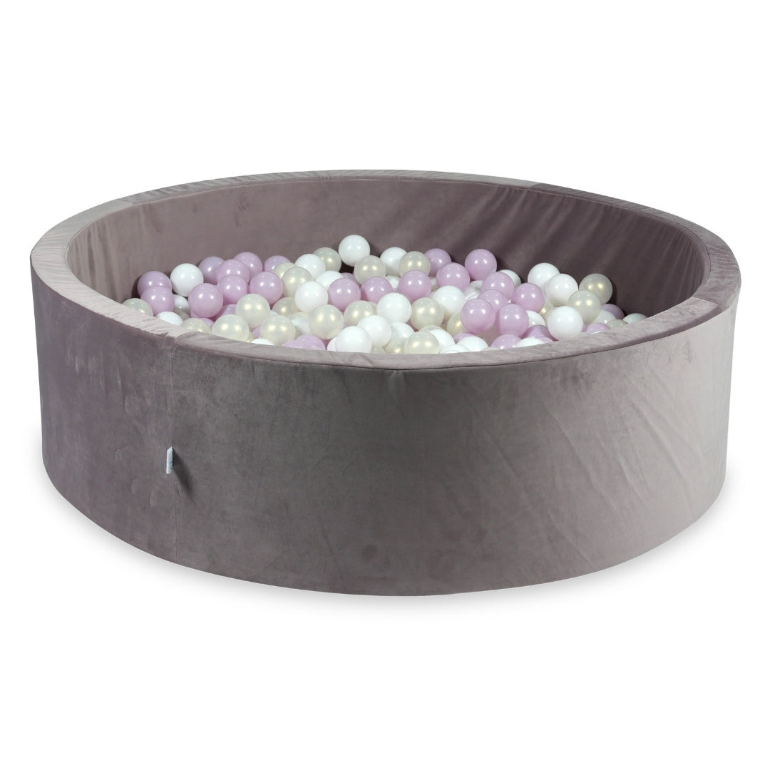 Velvet ball pit velvet lilac 130x40 cm with 700 balls