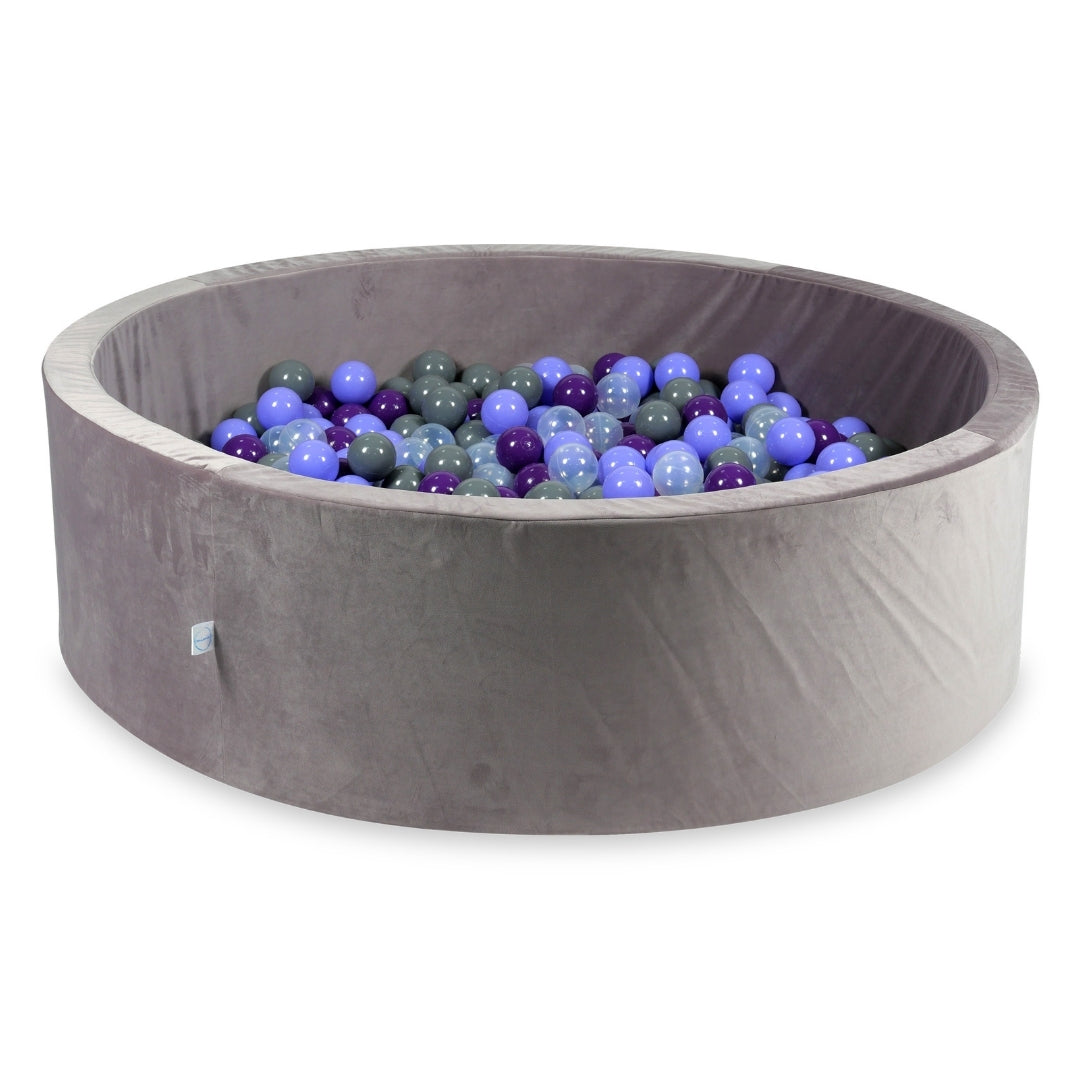 Velvet ball pit velvet lilac 130x40 cm with 700 balls