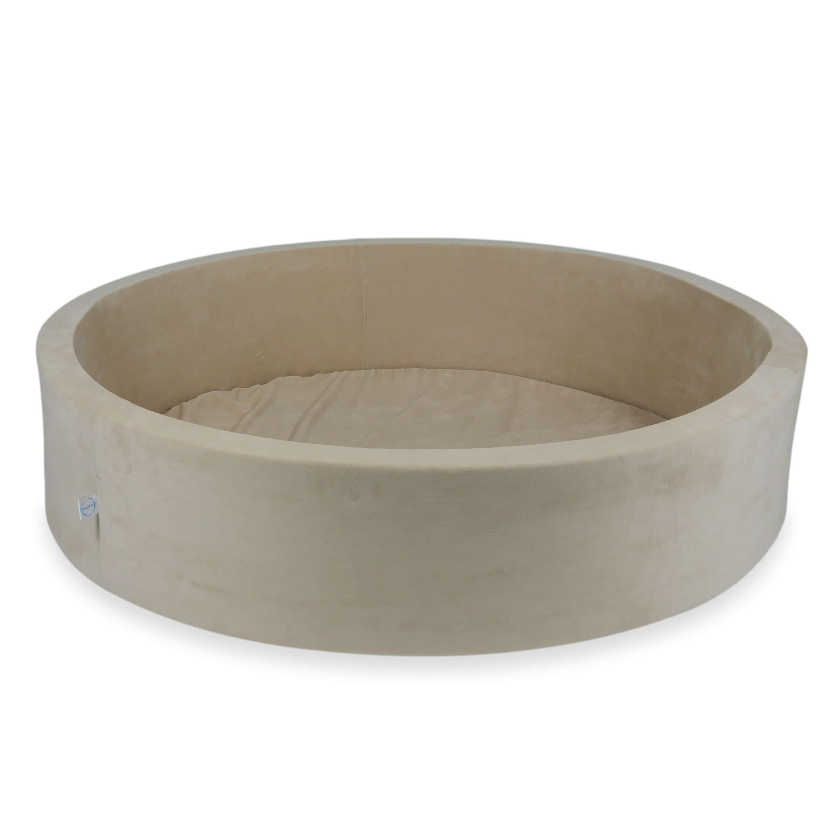 Bällebad 130x30 Samtweich beige ohne Bälle