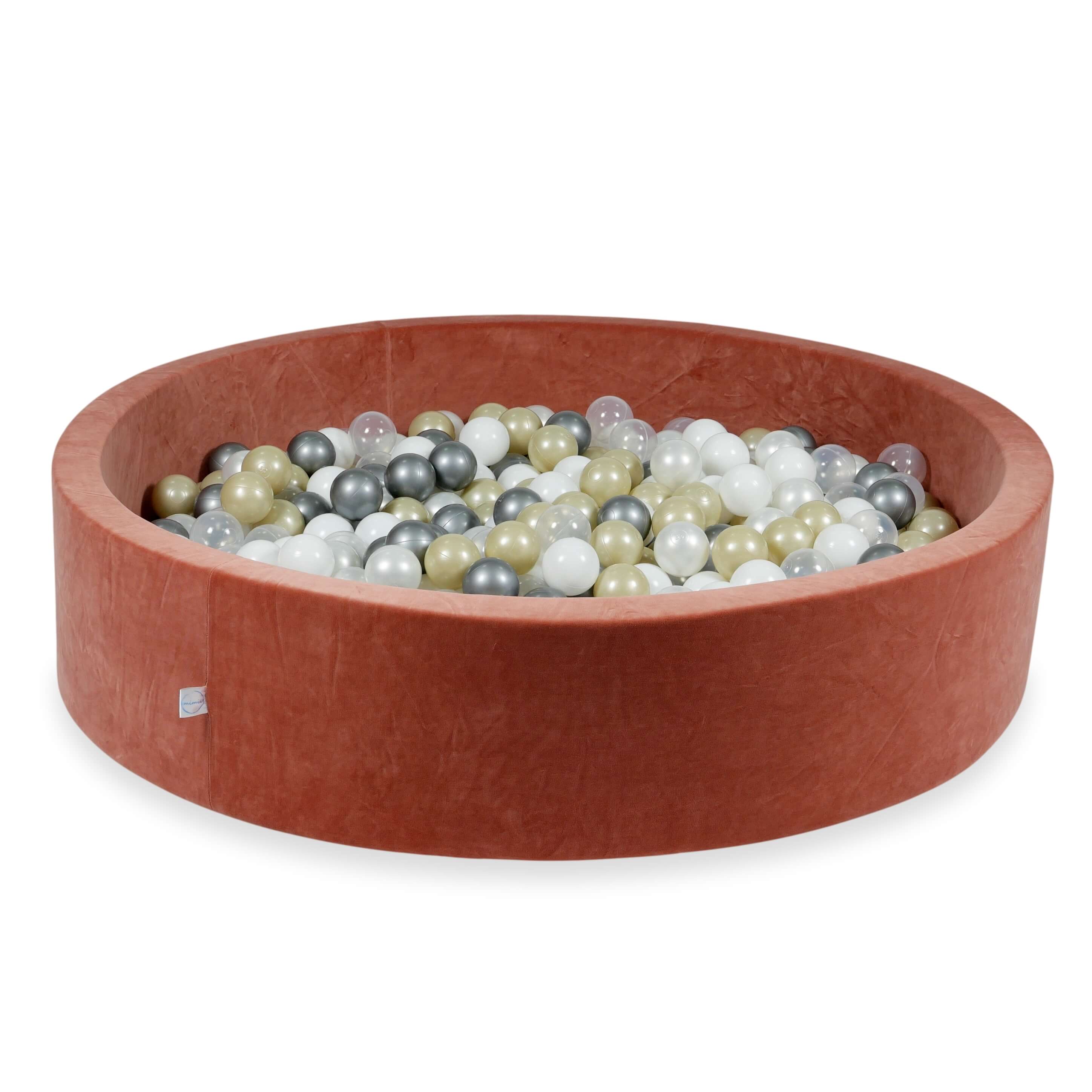 Canyon clay soft velvet ball pit 130x30 cm with 600 balls