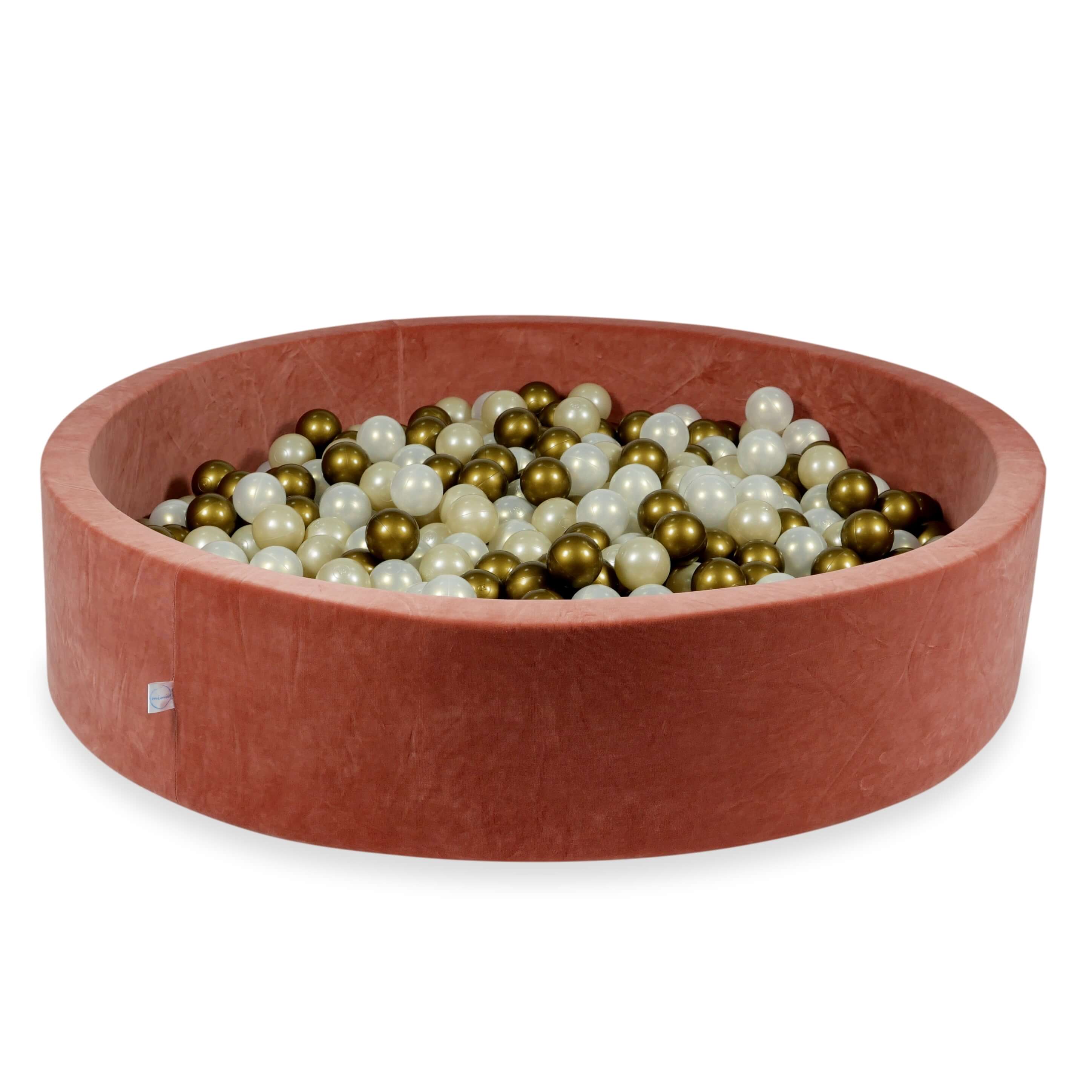 Canyon clay soft velvet ball pit 130x30 cm with 600 balls