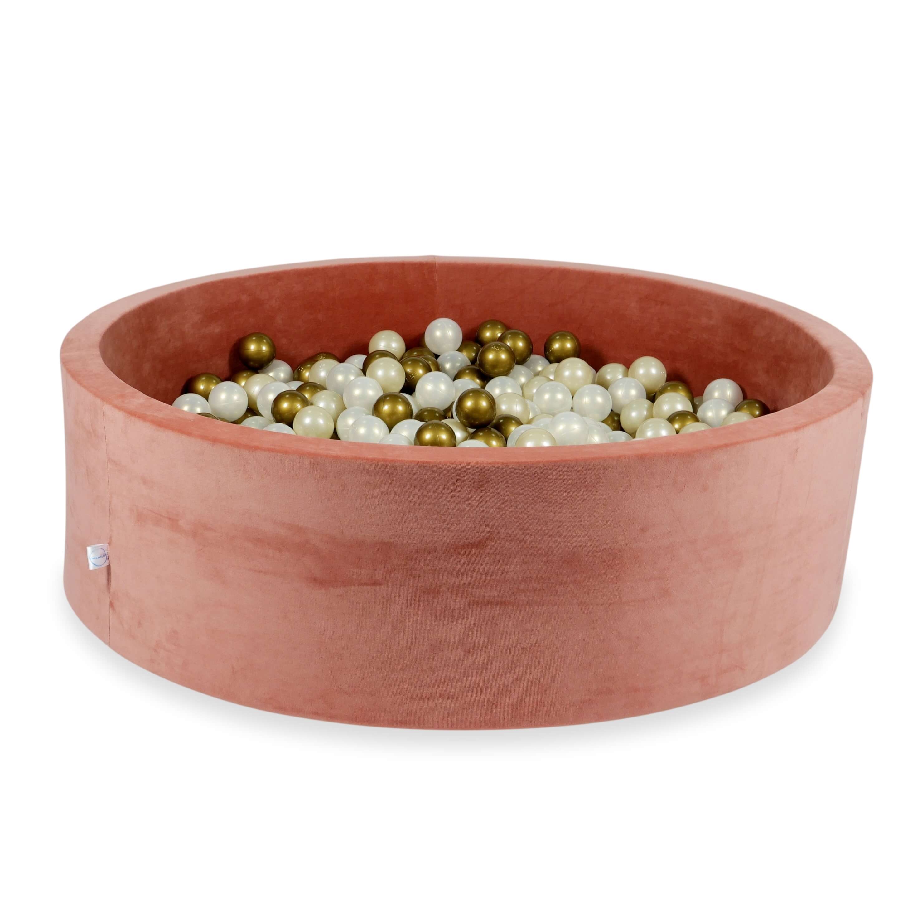 Velvet ball pit velvet soft canyon clay 130x40 cm with 700 balls