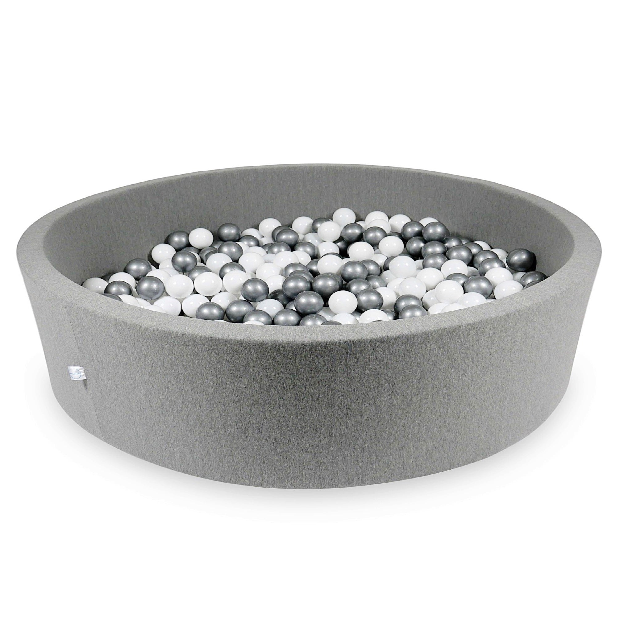 Gray ball pit 130x30 cm with 600 balls