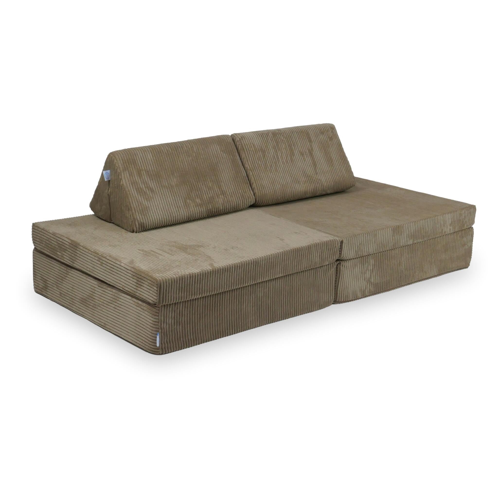 Montessori-Spielsofa aus Cord-Samt