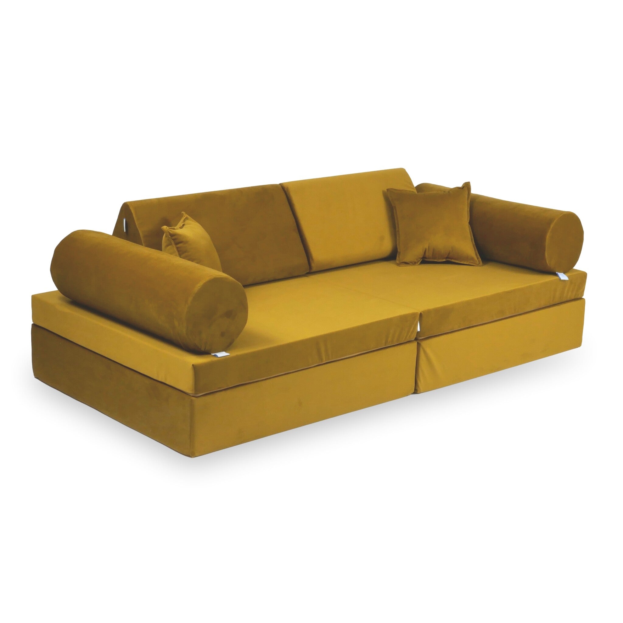 Komfortables Montessori-Spielsofa aus Samt