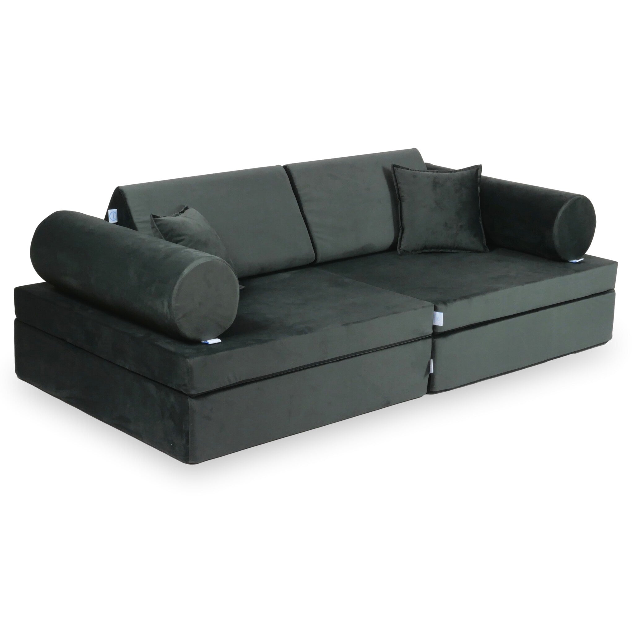 Komfortables Montessori-Spielsofa aus Samt