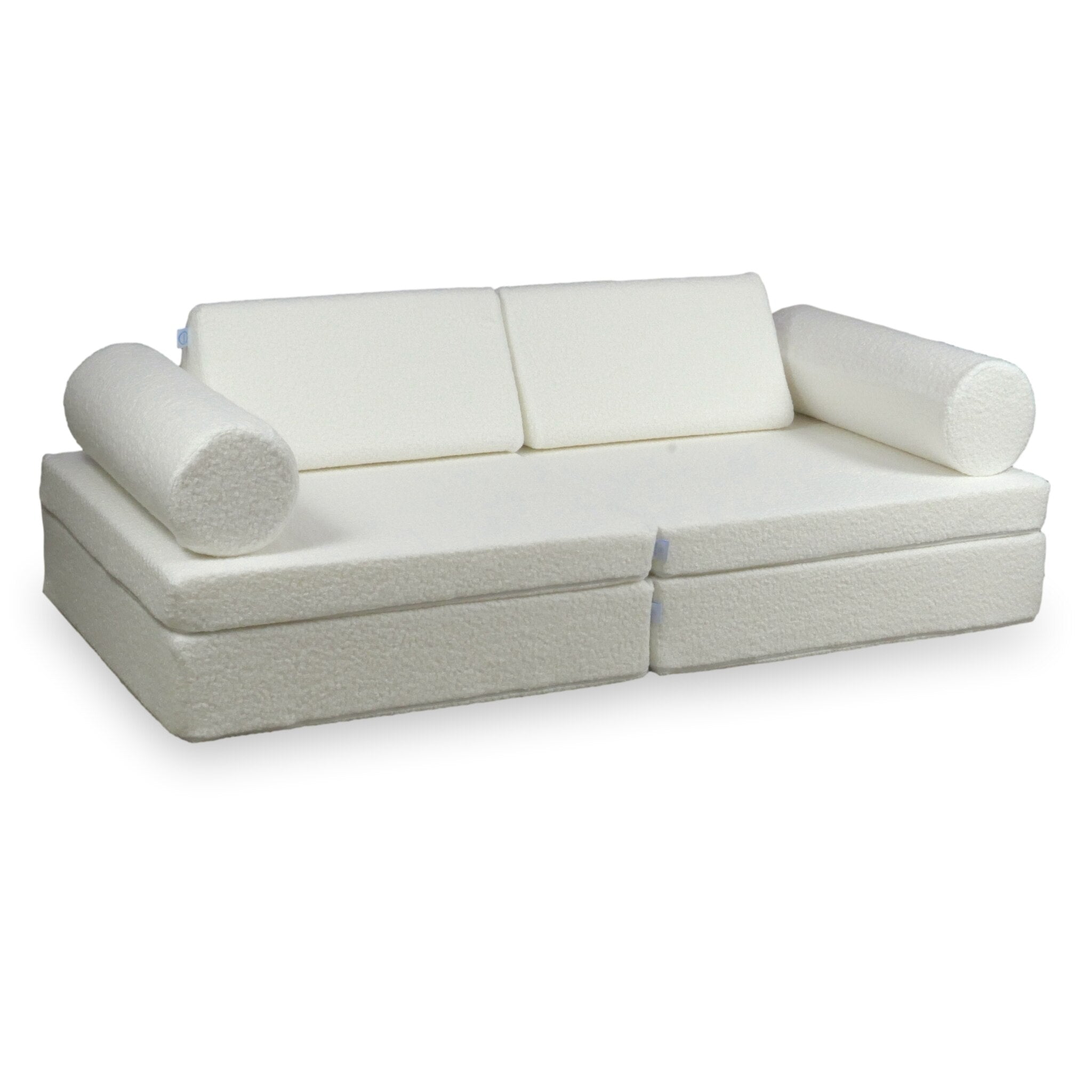 Montessori Play Sofa Comfort White Bouclé