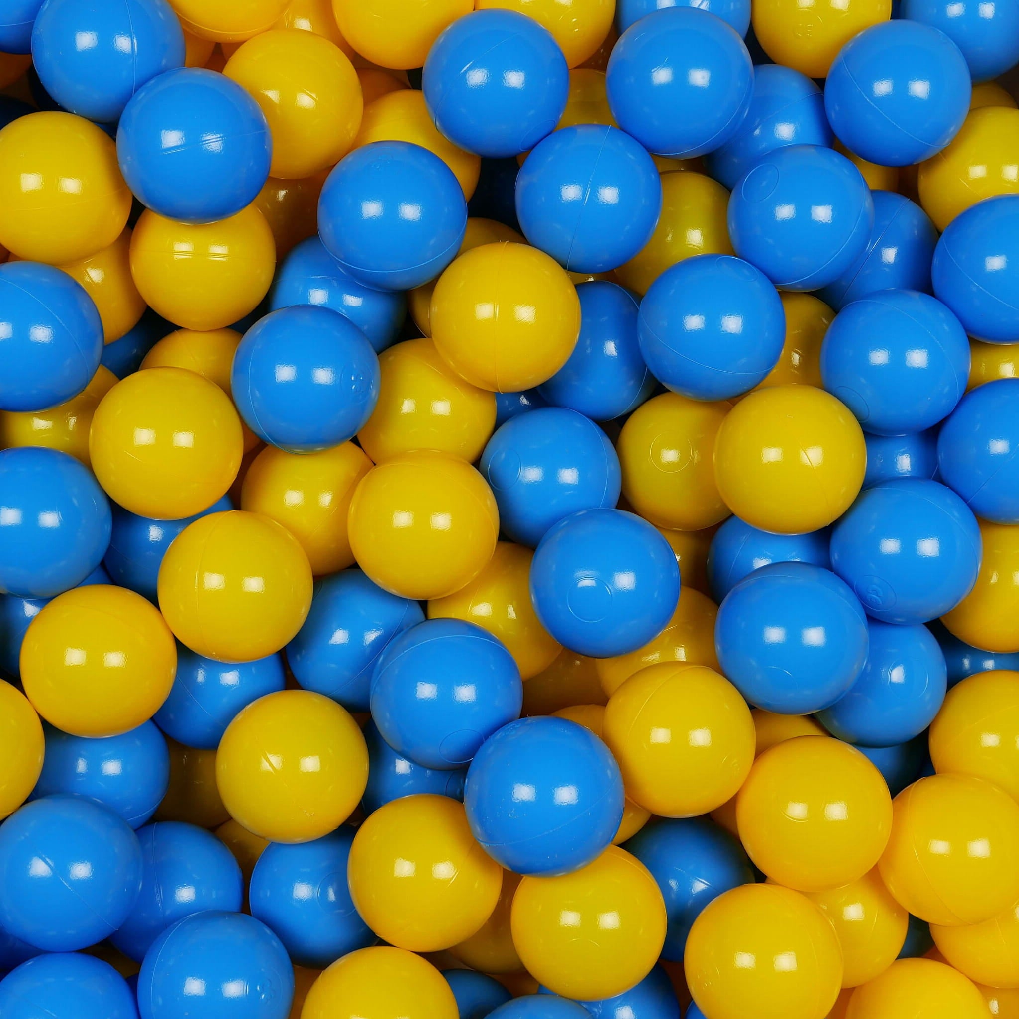 Play balls ø7cm 500 pieces yellow, blue