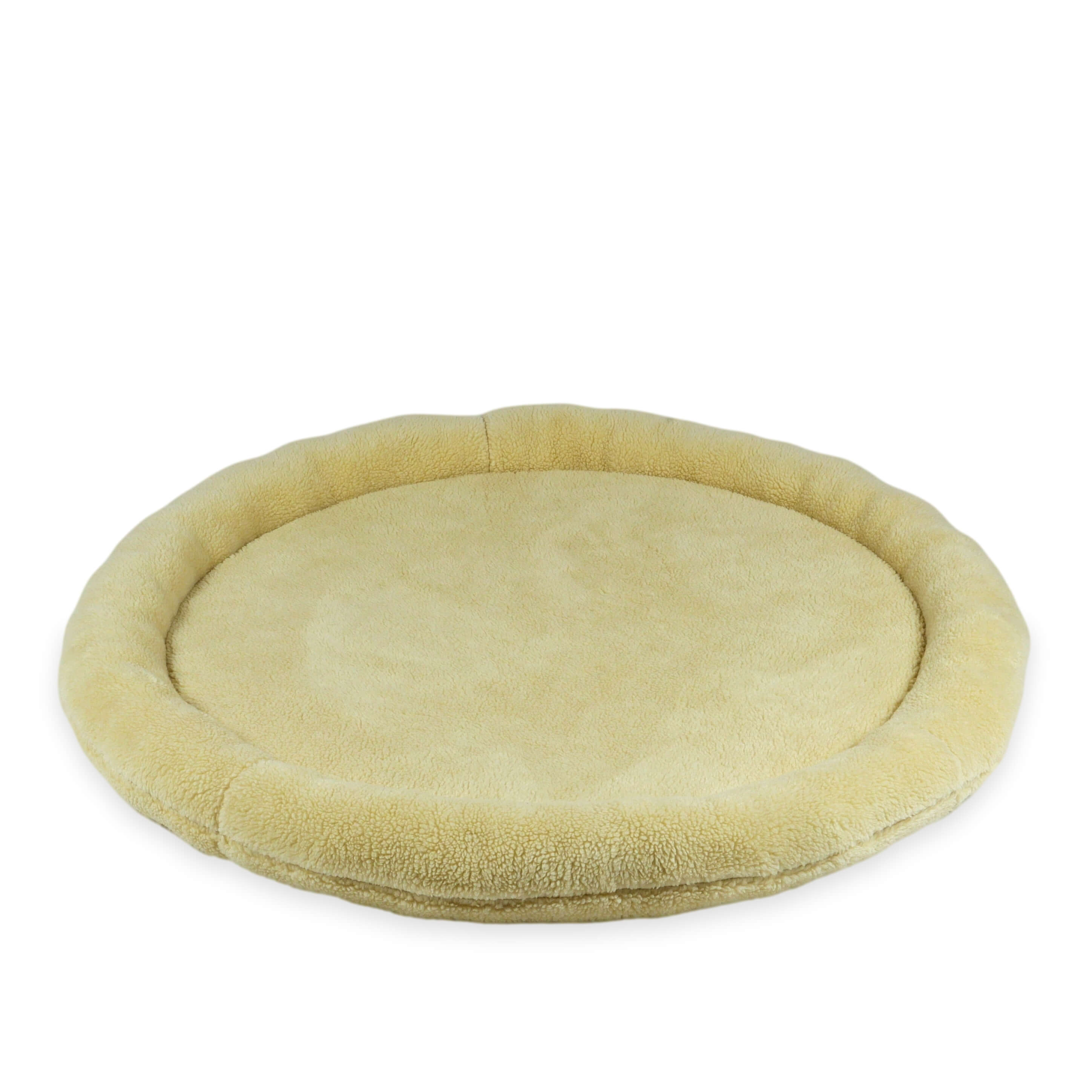 Baby nest play mat 120cm in beige teddy