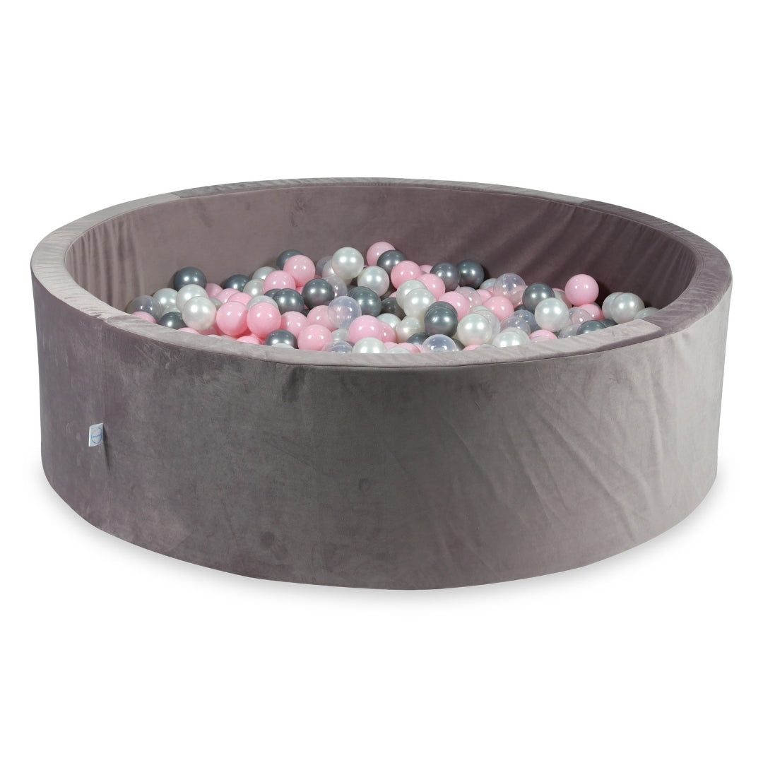 Velvet ball pit velvet lilac 130x40 cm with 700 balls