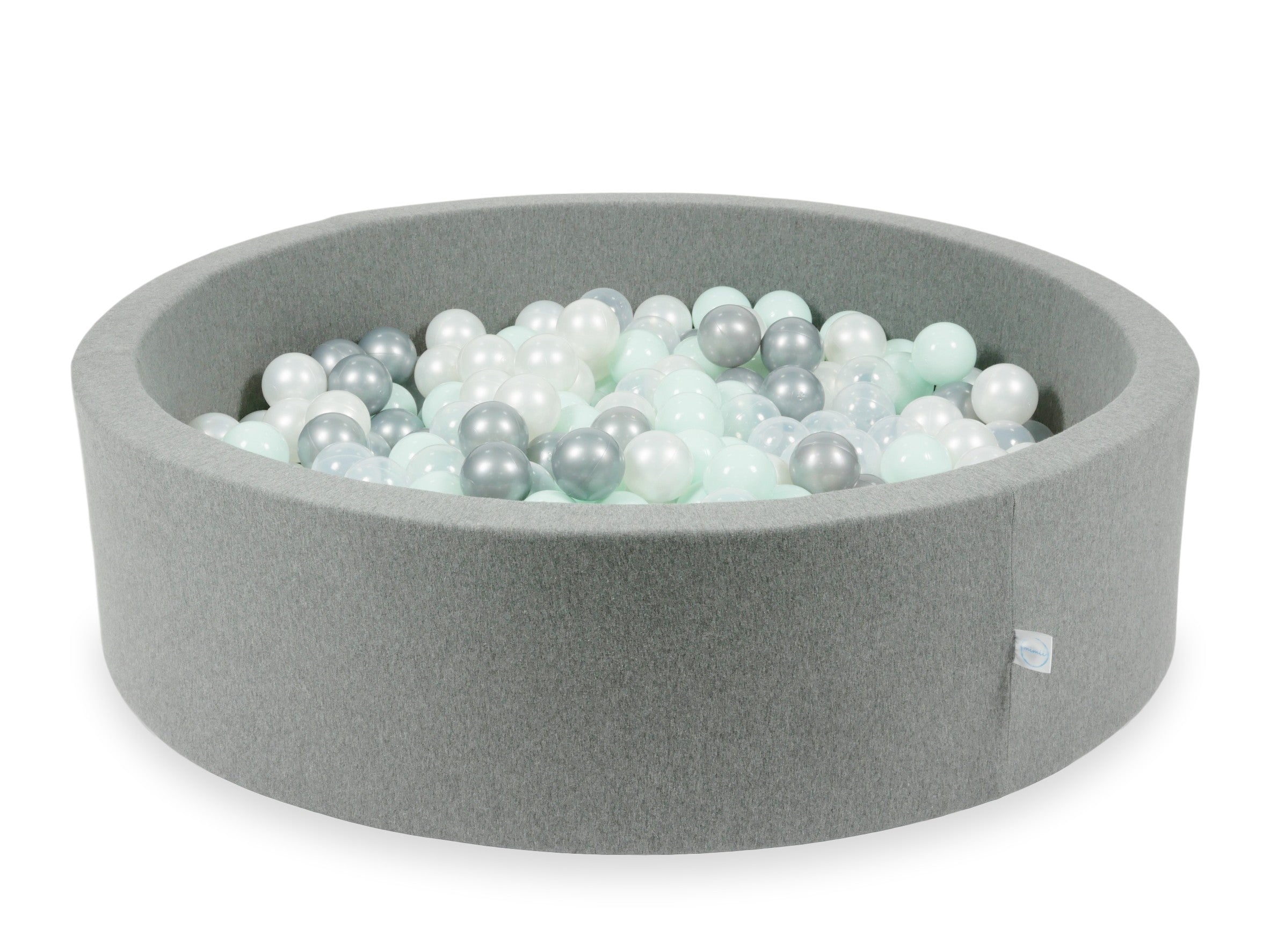 Piscine à balles en gris  110x30 cm avec 400 balles
