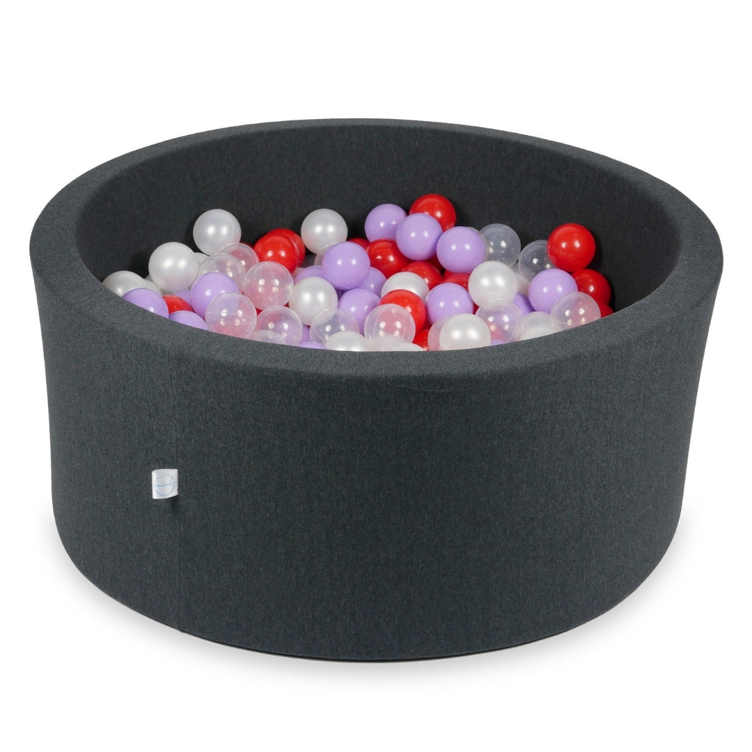 Bällebad Graphit 90x40 cm mit 300 Bällen