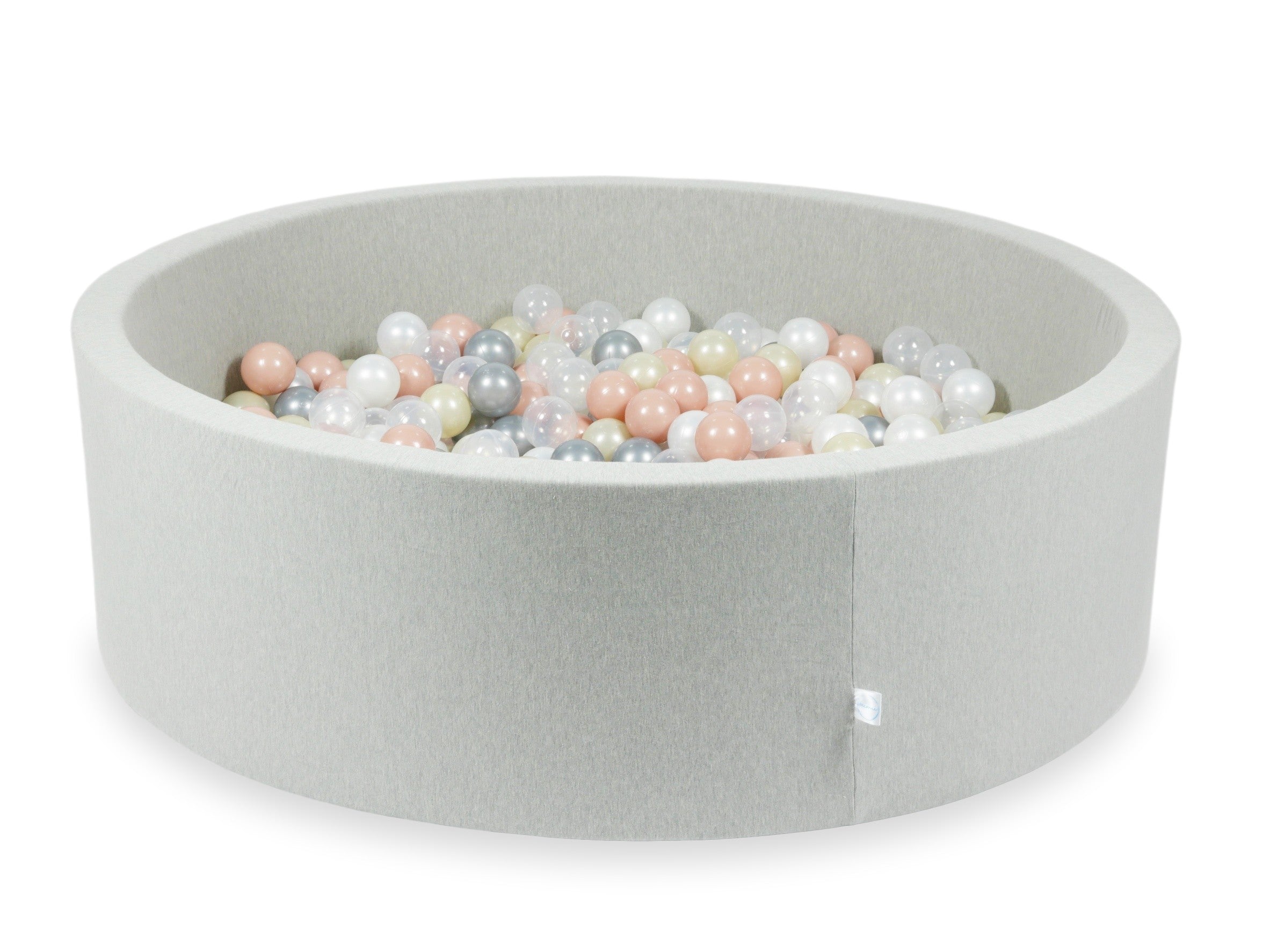 Light gray ball pit 130x40 cm with 700 balls
