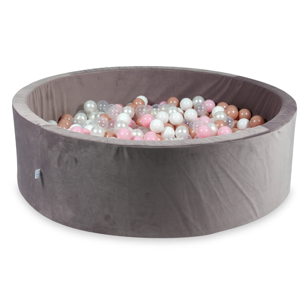 Velvet ball pit velvet lilac 130x40 cm with 700 balls