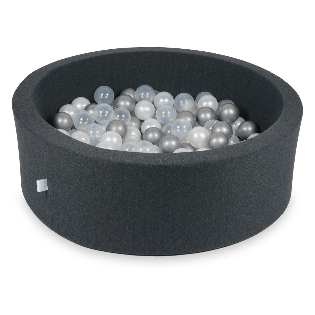 Ball pool in graphite 90x30 cm with 200 balls