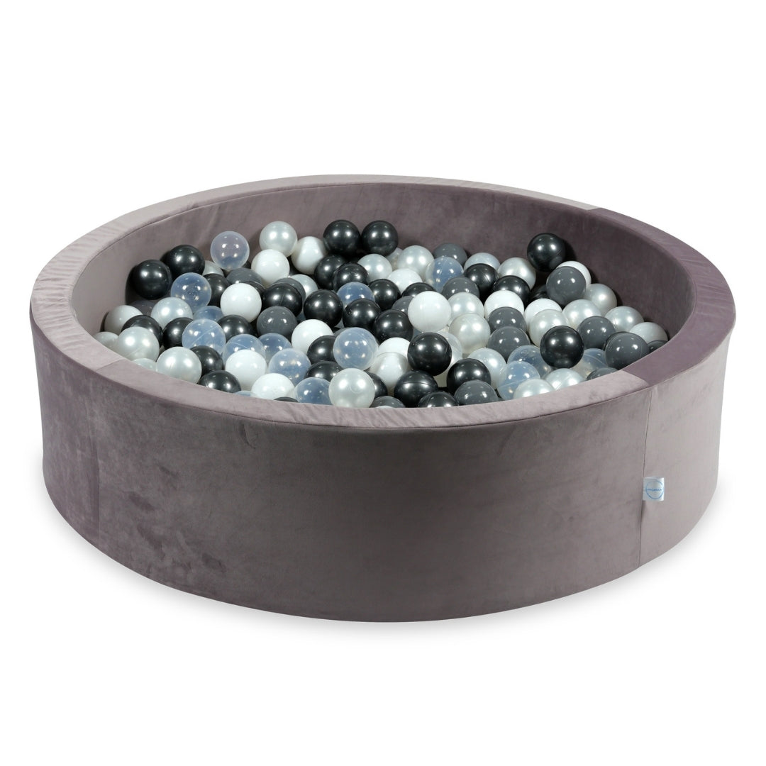 Velvet Ball Pit Velvet Lilac 110x30 cm with 400 balls