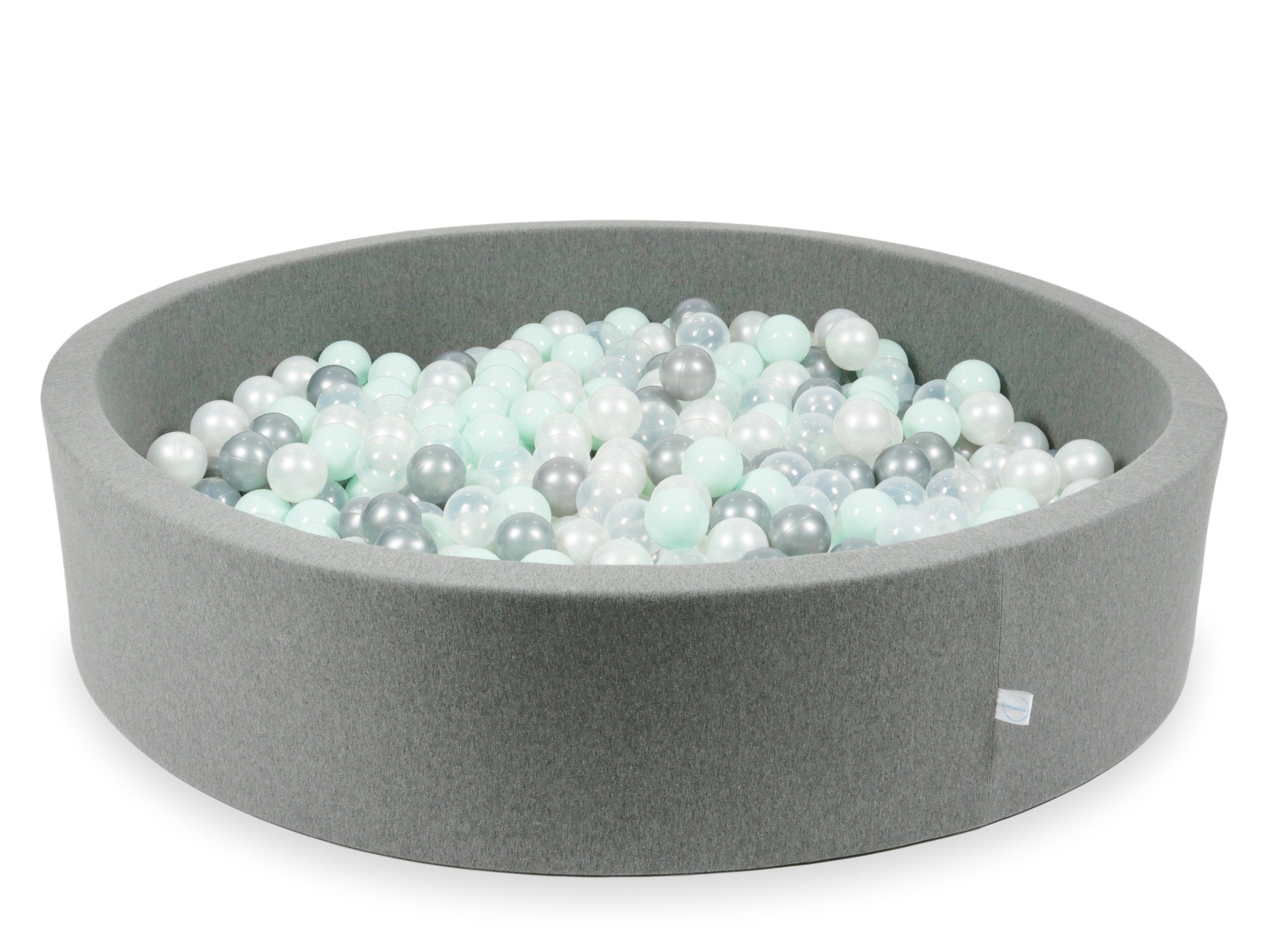 Gray ball pit 130x30 cm with 600 balls
