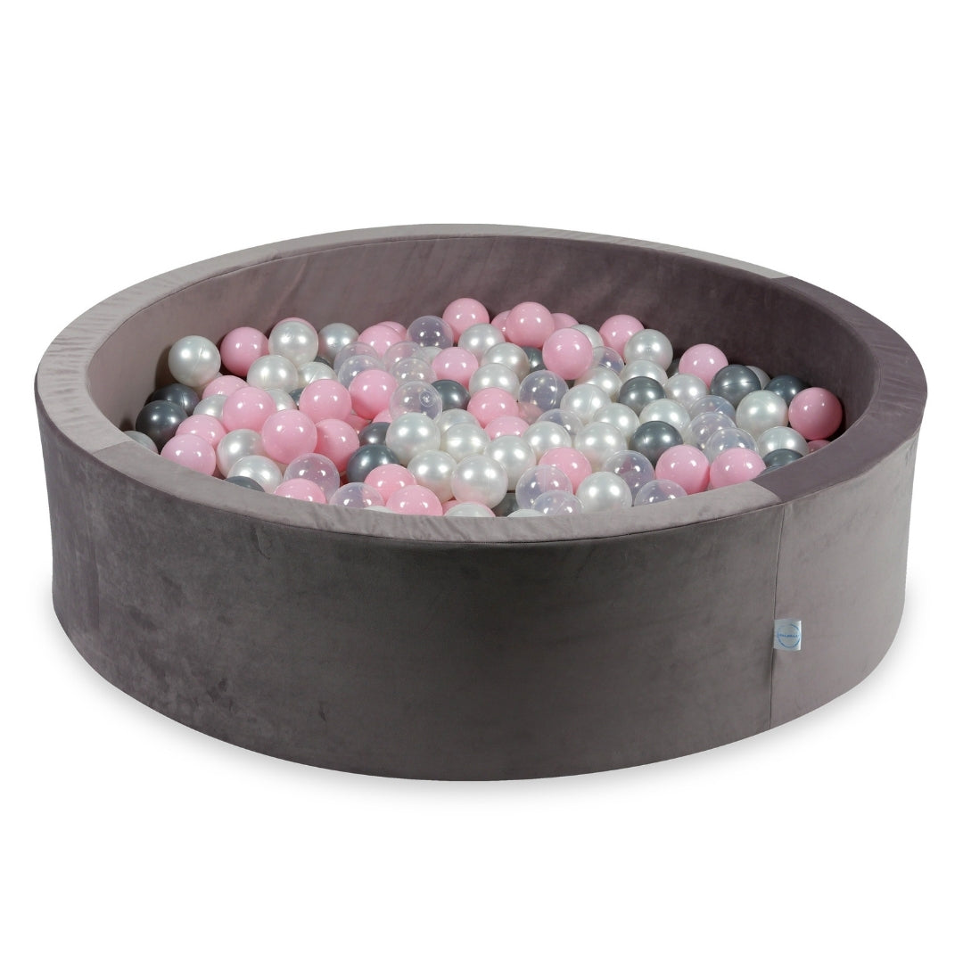 Velvet Ball Pit Velvet Lilac 110x30 cm with 400 balls