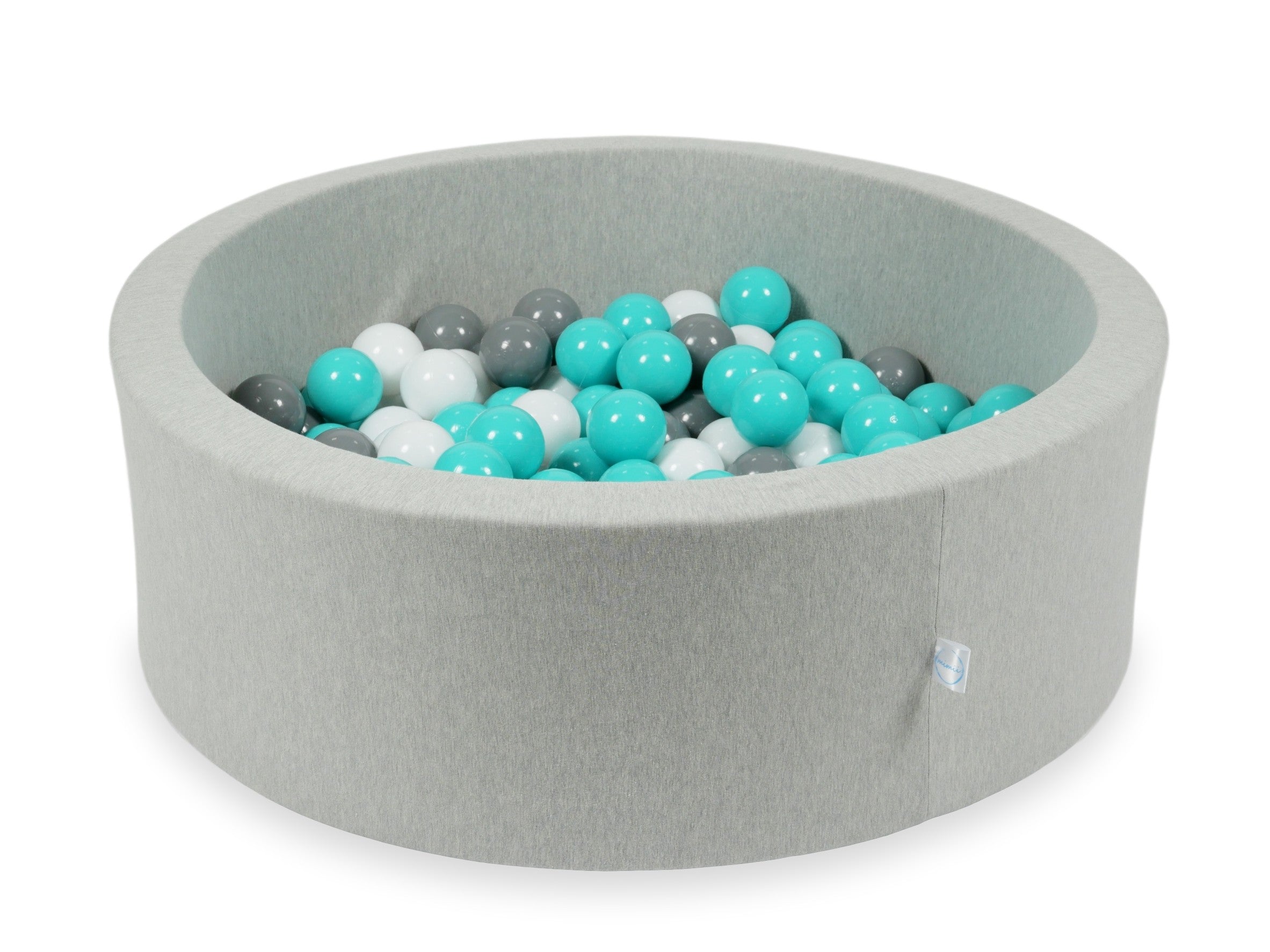 Ball pool in light gray 90x30 cm with 200 balls