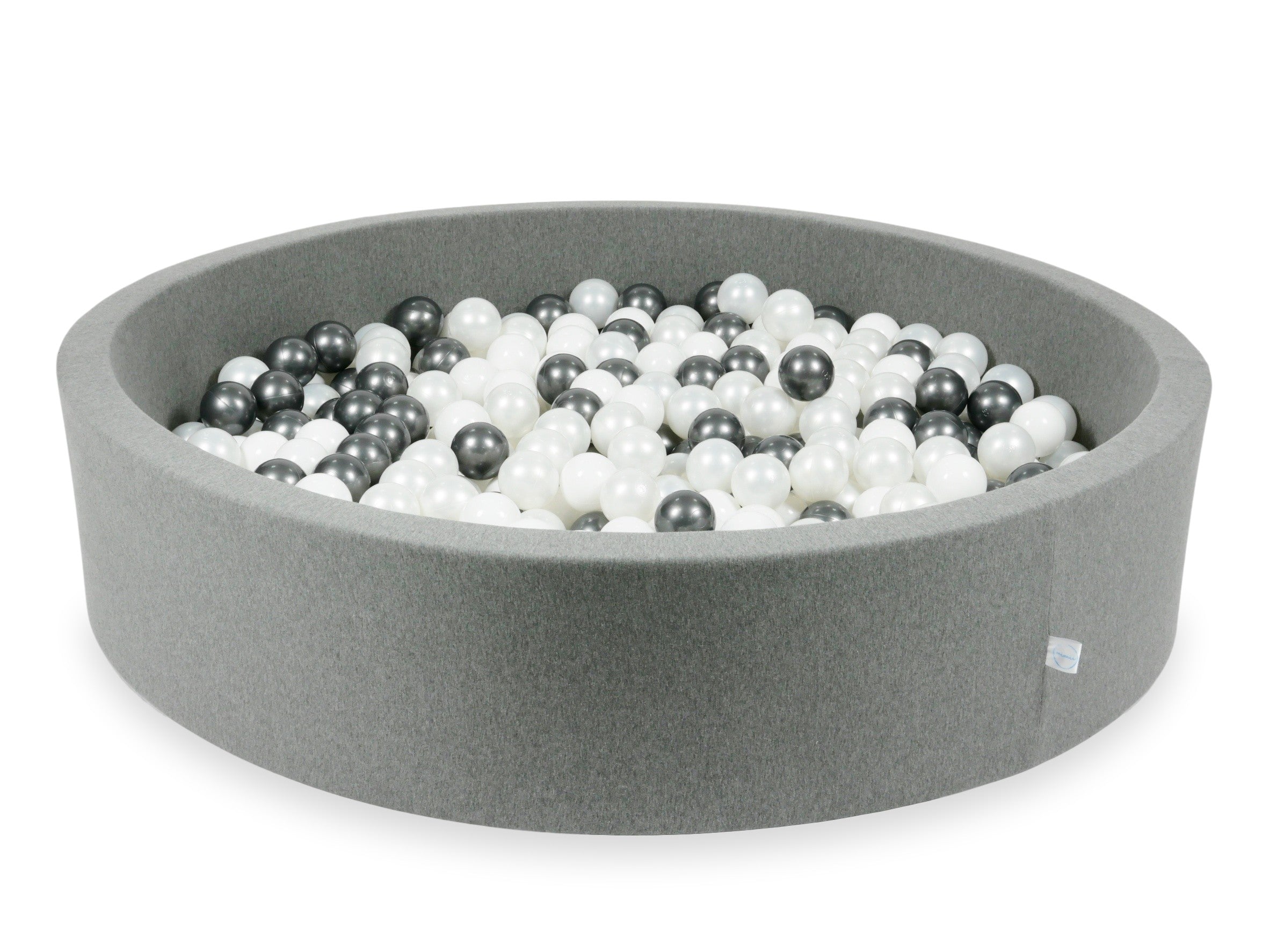 Gray ball pit 130x30 cm with 600 balls