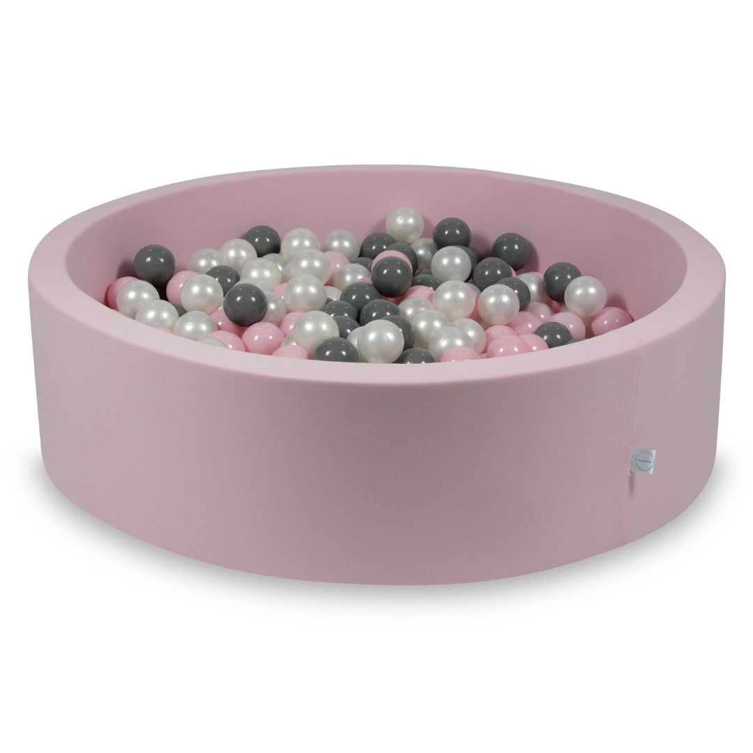Piscine à balles en rose poudré 110x30 cm avec 400 balles