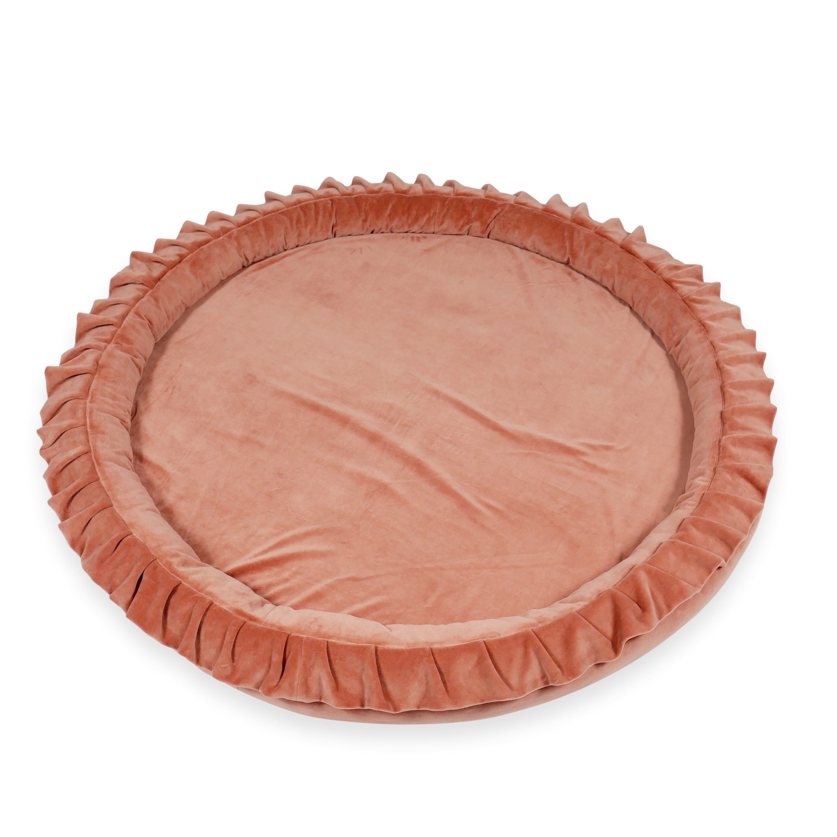 Tapis de jeu bébé nid 120 cm en velvet soft